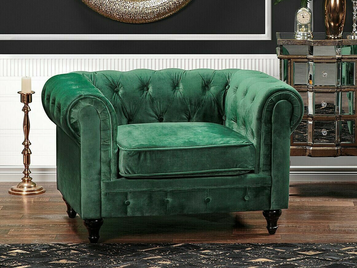 Chesterfield-hægindastóll Cirdoro 102 (Grænn)