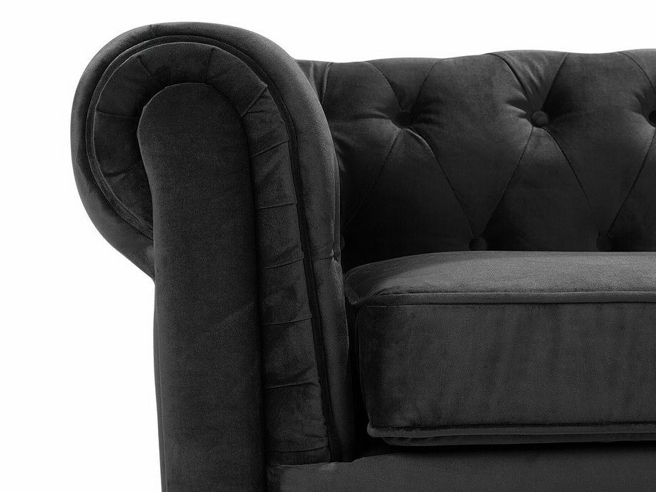 Chesterfield-hægindastóll Cirdoro 102 (Svartur)