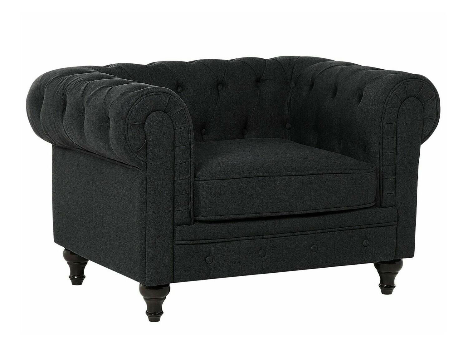 Chesterfield-hægindastóll Cirdoro 102 (Grafít)