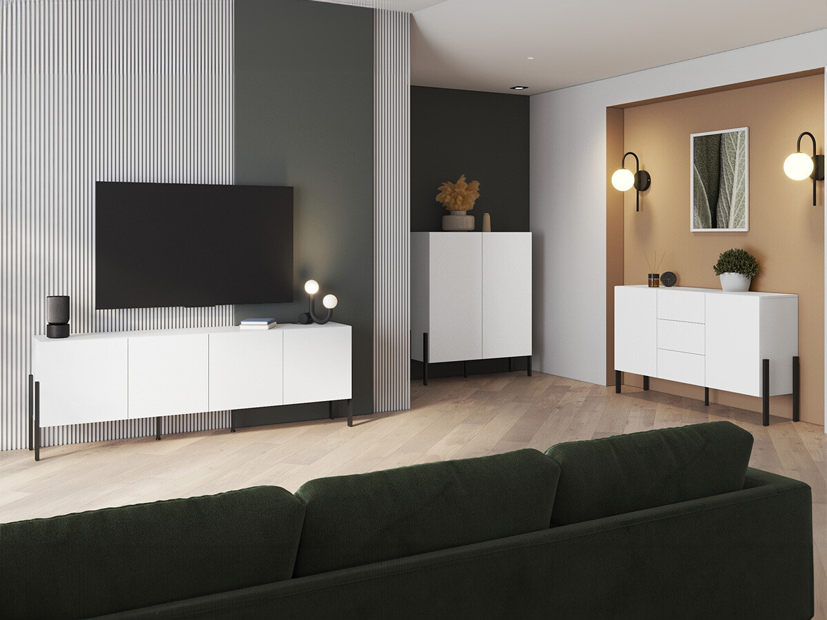 Stofusett Etsore 105 (Hvítur)