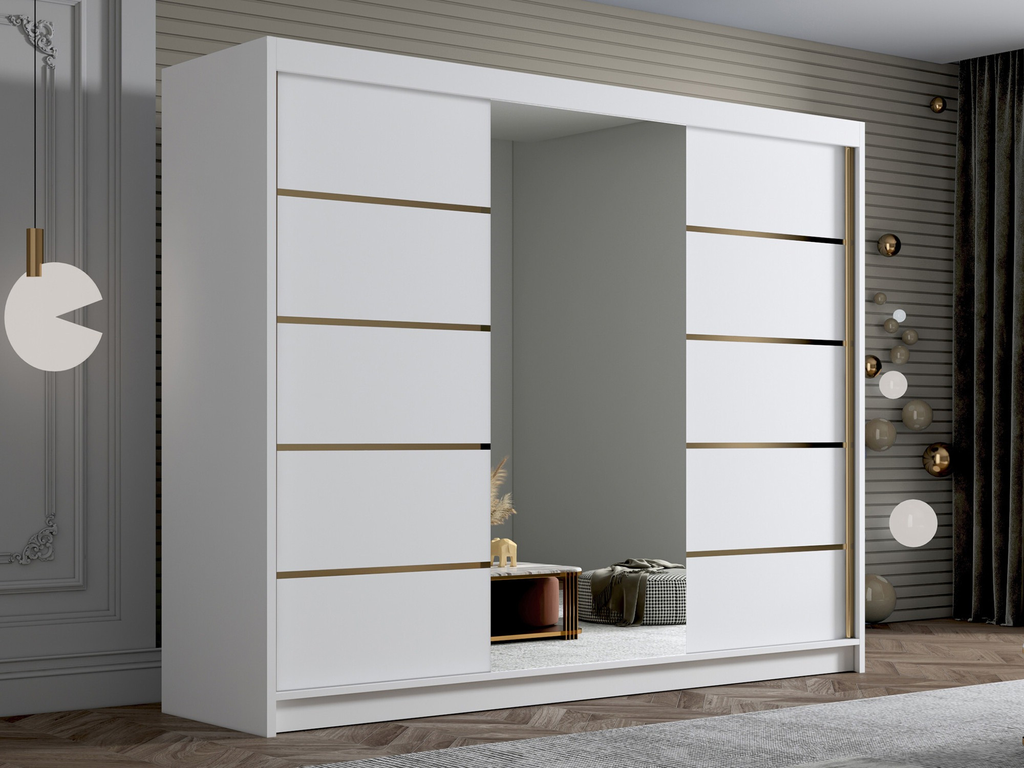 Fataskápur Closico Veltron II (Hvítur)