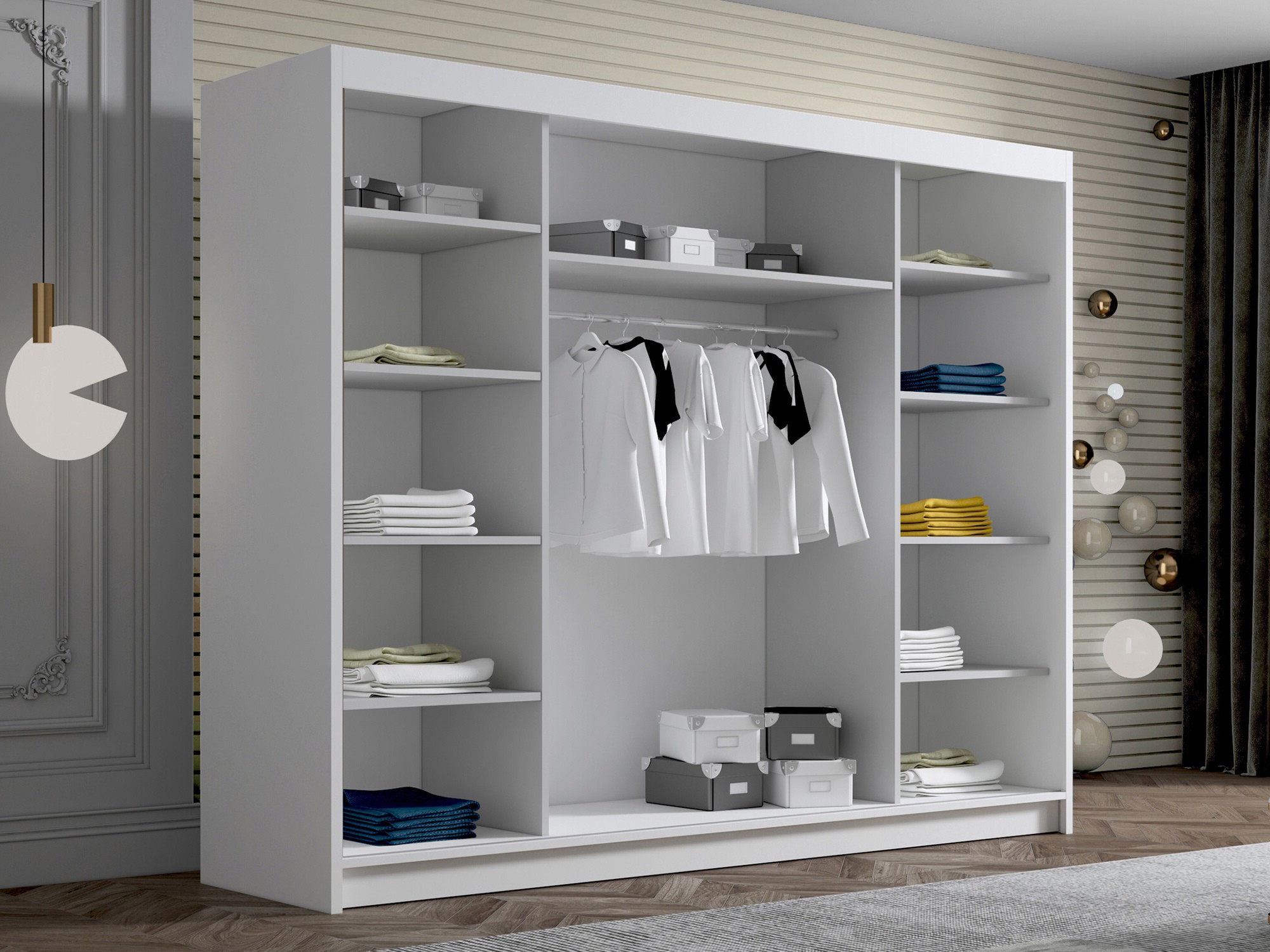 Fataskápur Closico Veltron II (Svartur)