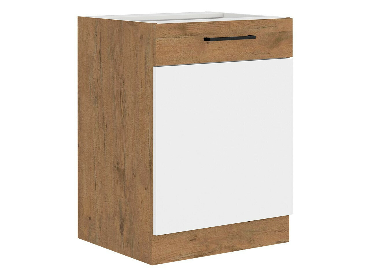 Skápaeining með hurðum Wood White 116