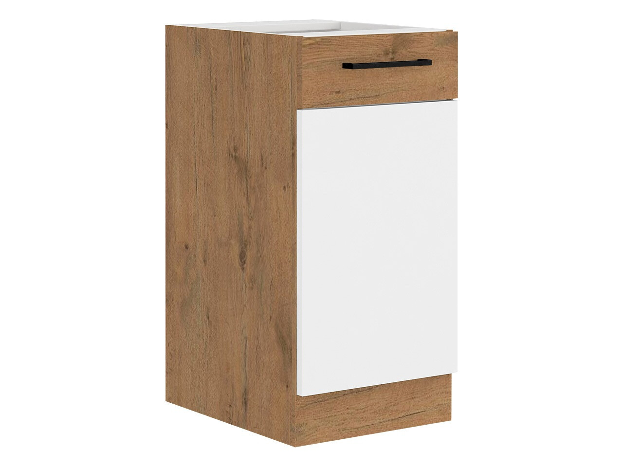 Skápaeining með hurðum Wood White 120