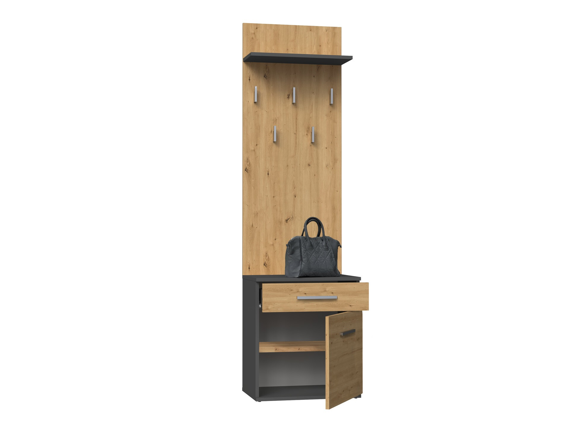 Forstofusett Mandeville 129 (Artisan-eik + Antrasít)