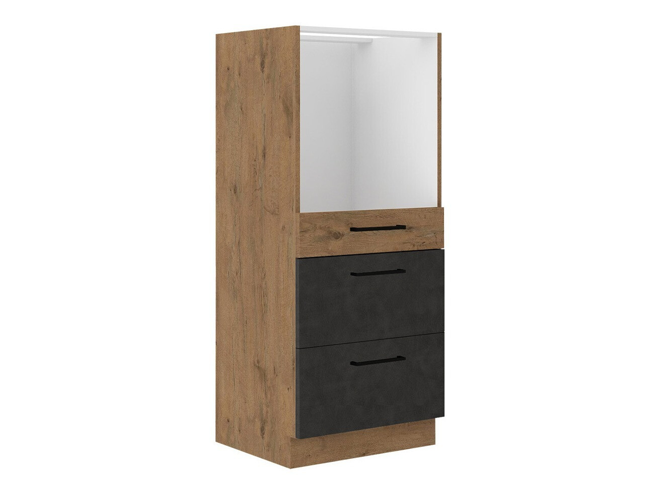 Skápaeining fyrir innbyggð tæki Wood Grey 102