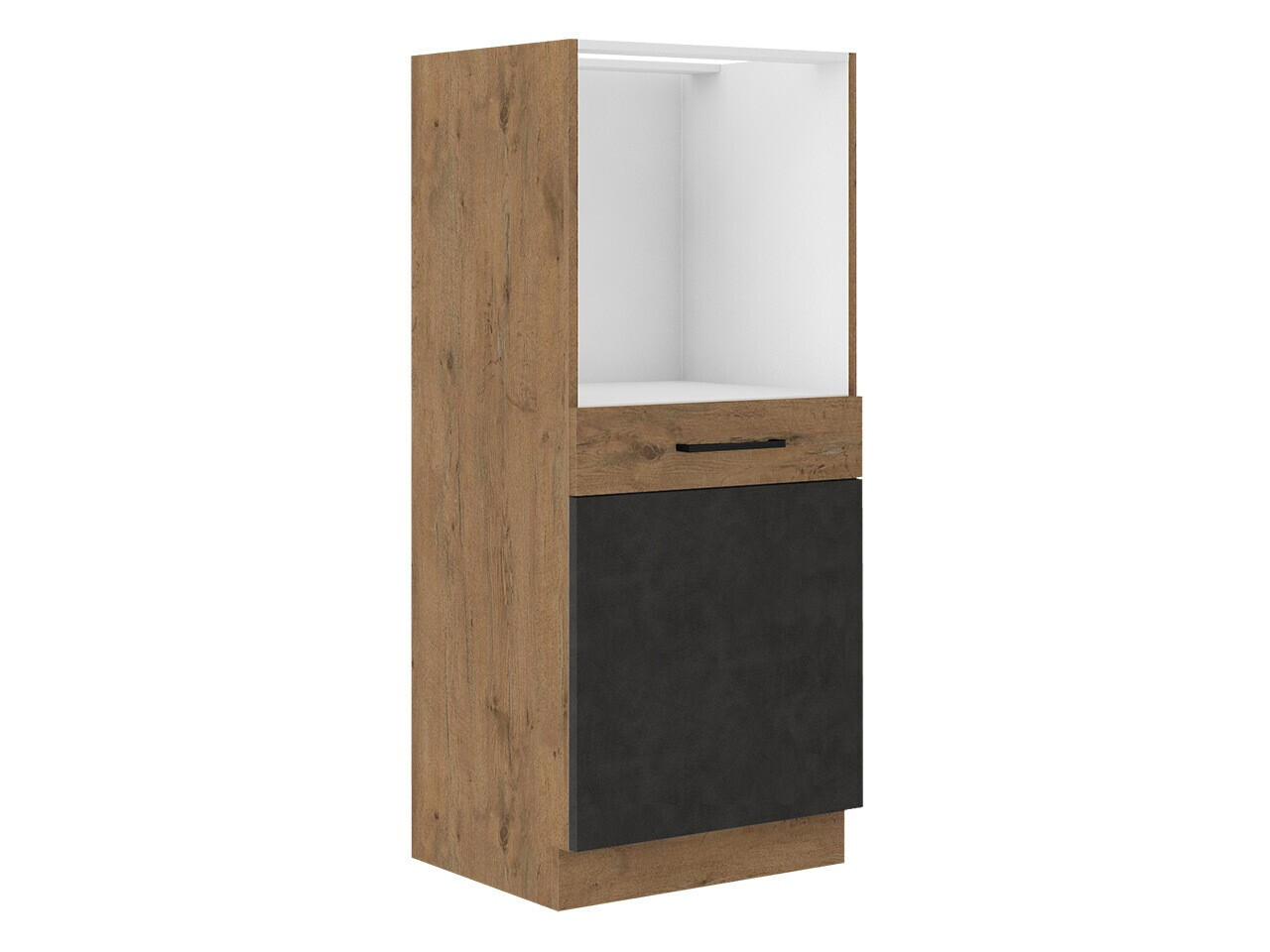 Skápaeining fyrir innbyggð tæki Wood Grey 122