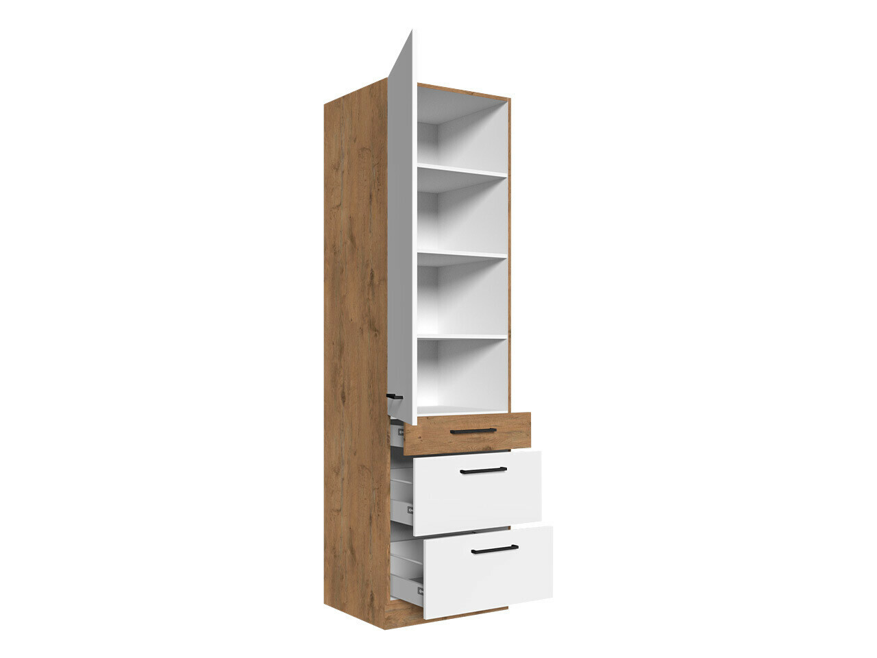 Skápaeining með hurðum Wood Grey 127