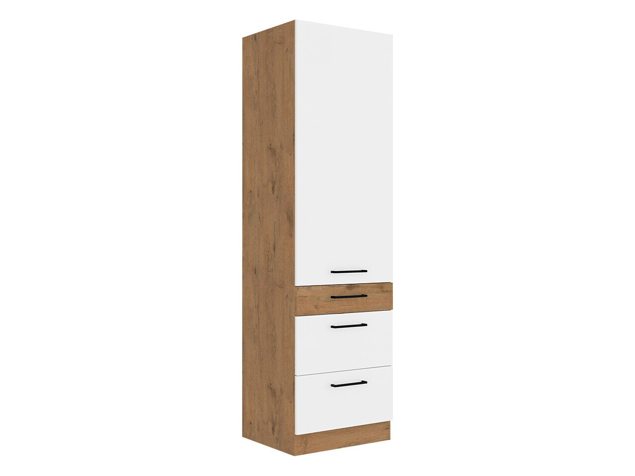 Skápaeining með hurðum Wood White 127