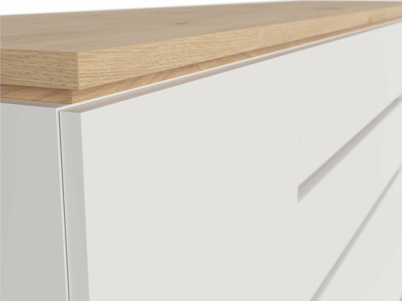 Kommóða Cirfelo 101 (Hvítur + Artisan-eik)