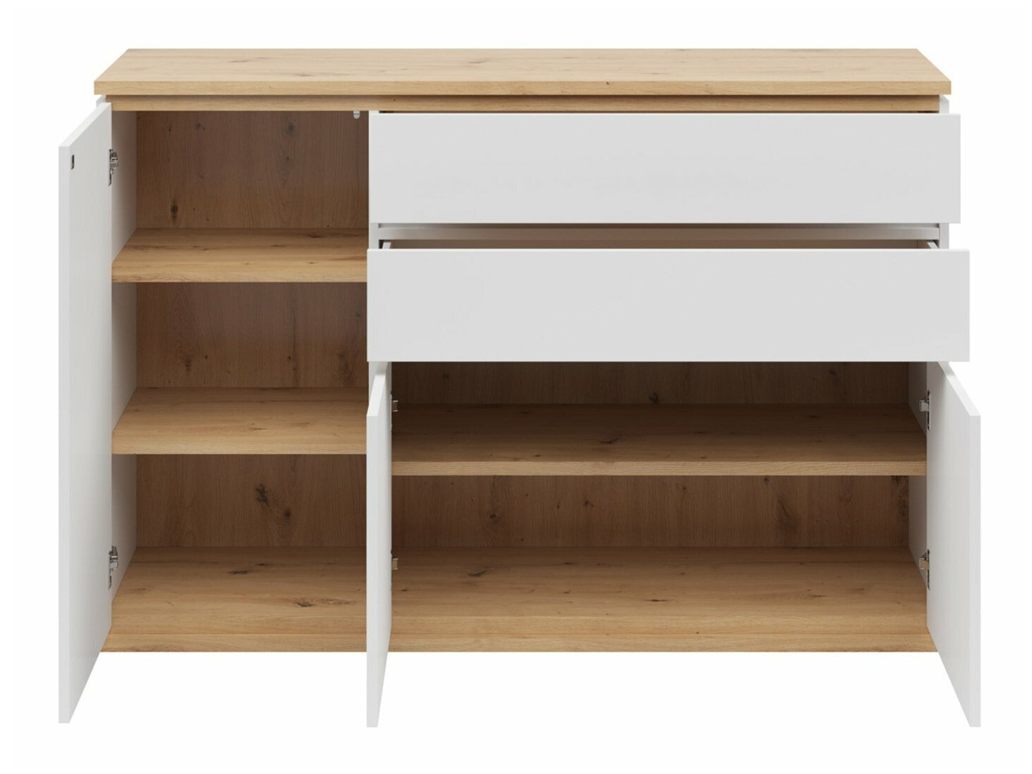 Kommóða Cirfelo 102 (Hvítur + Artisan-eik)
