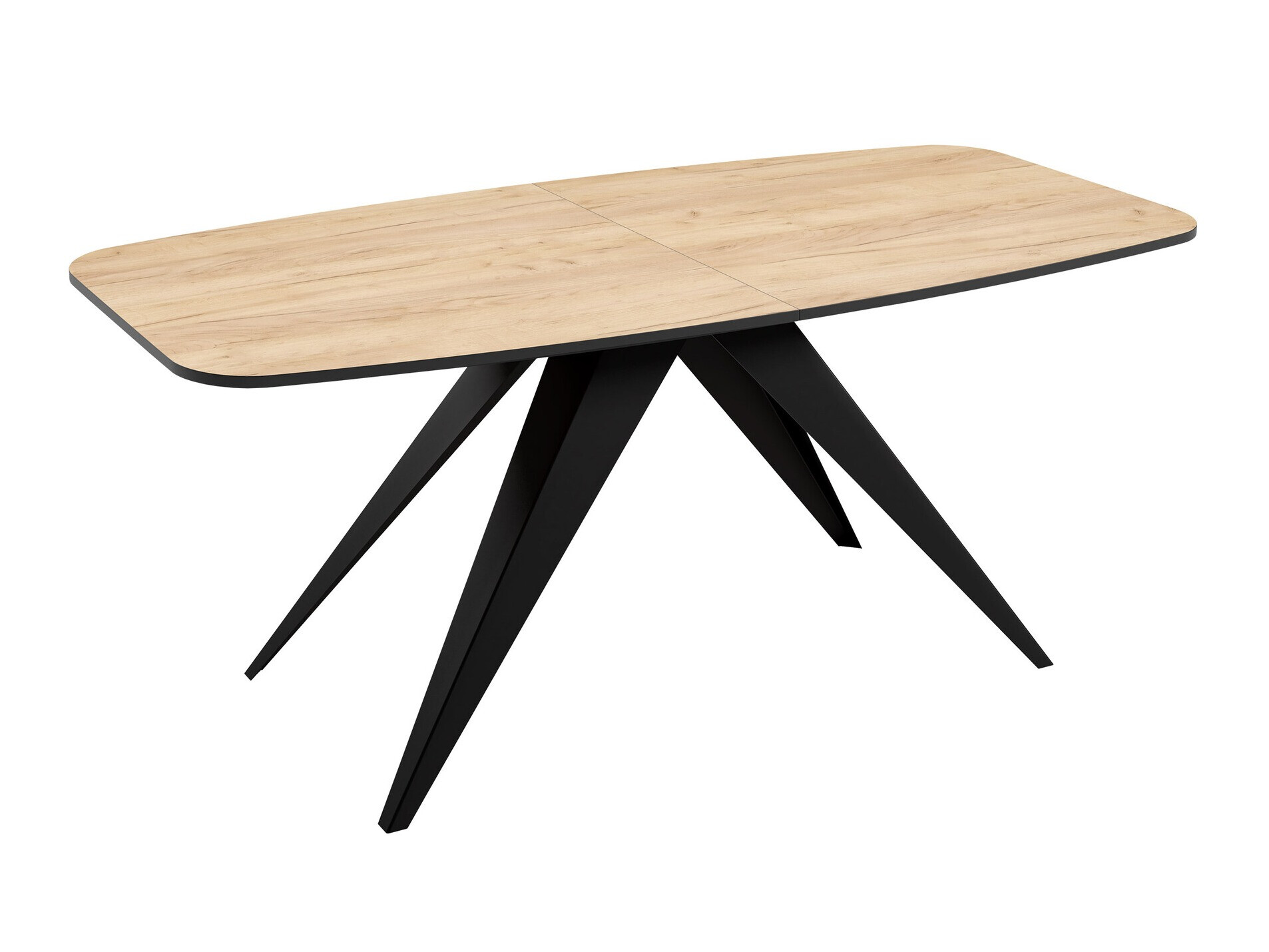 Borð Oswego 115 (Svartur + Craft-gyllt eik)