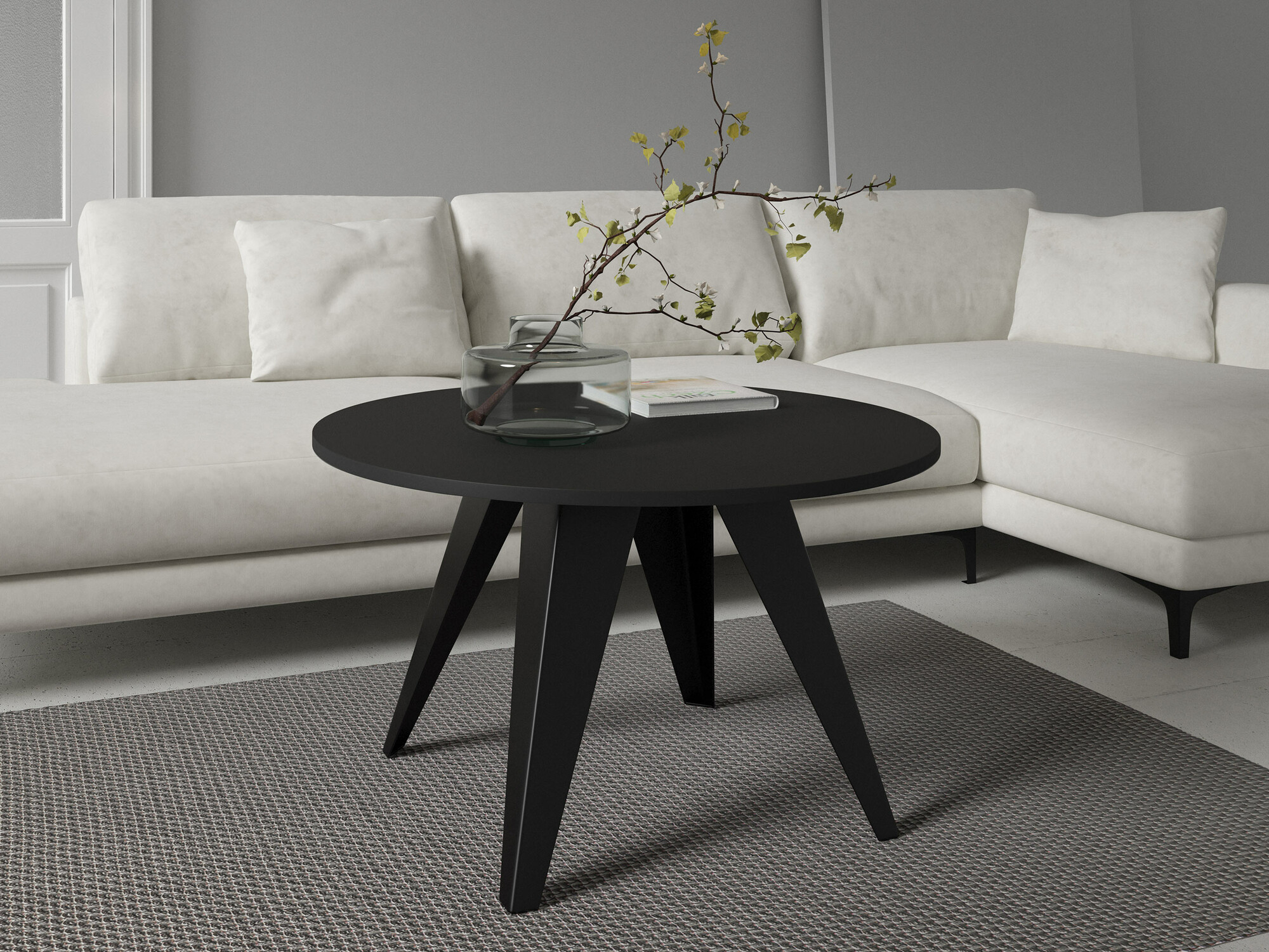 Sófaborð Oswego 116 (Svartur)