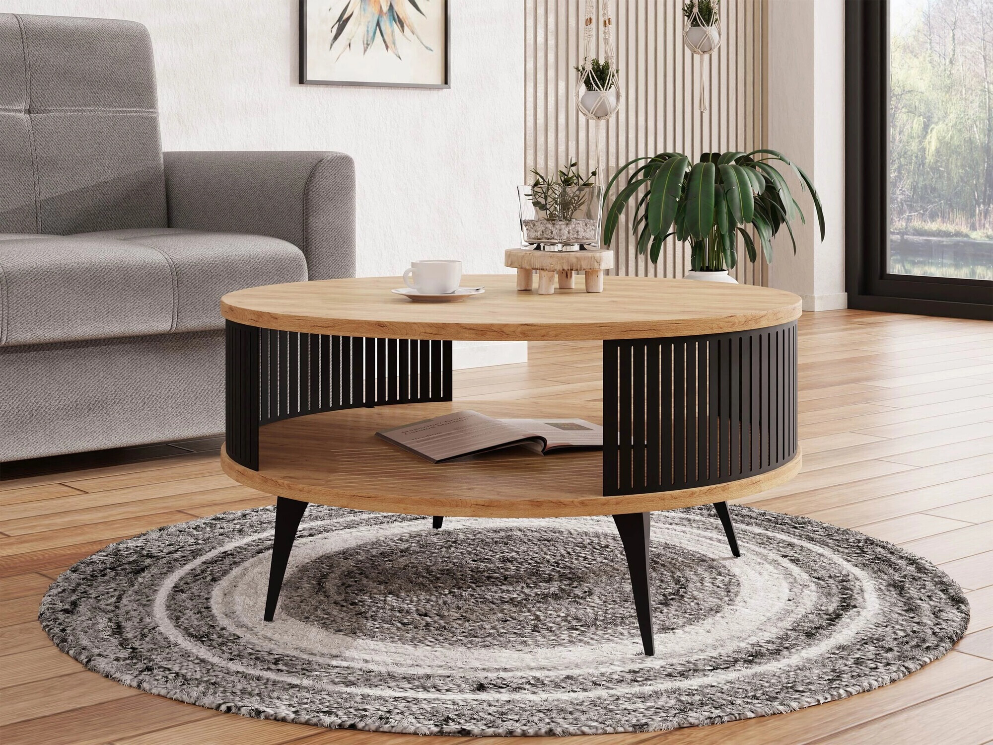 Sófaborð Vitum (Craft-gyllt eik)