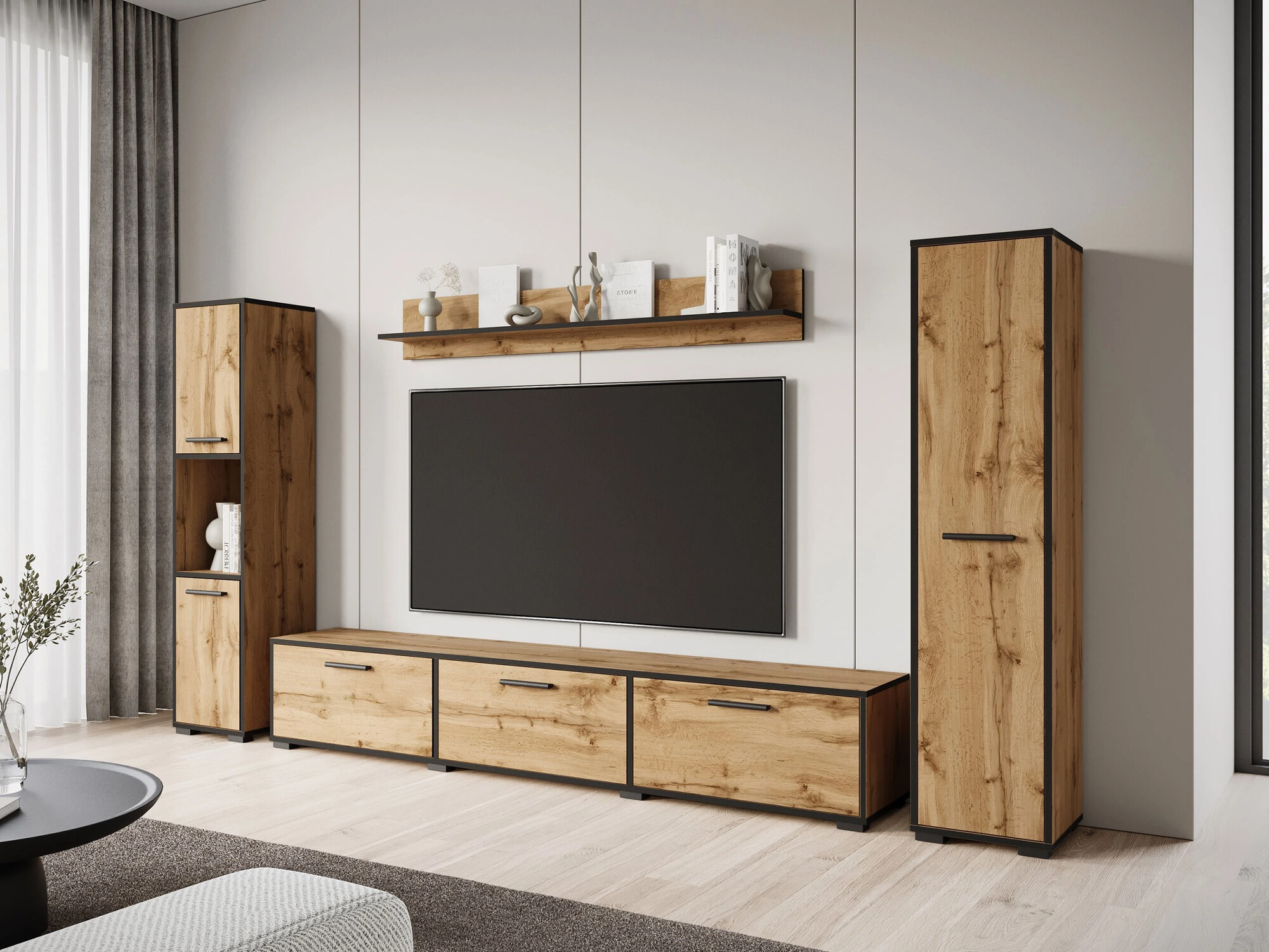 Stofusett Sarasota 175 (Svartur + Wotan-eik)