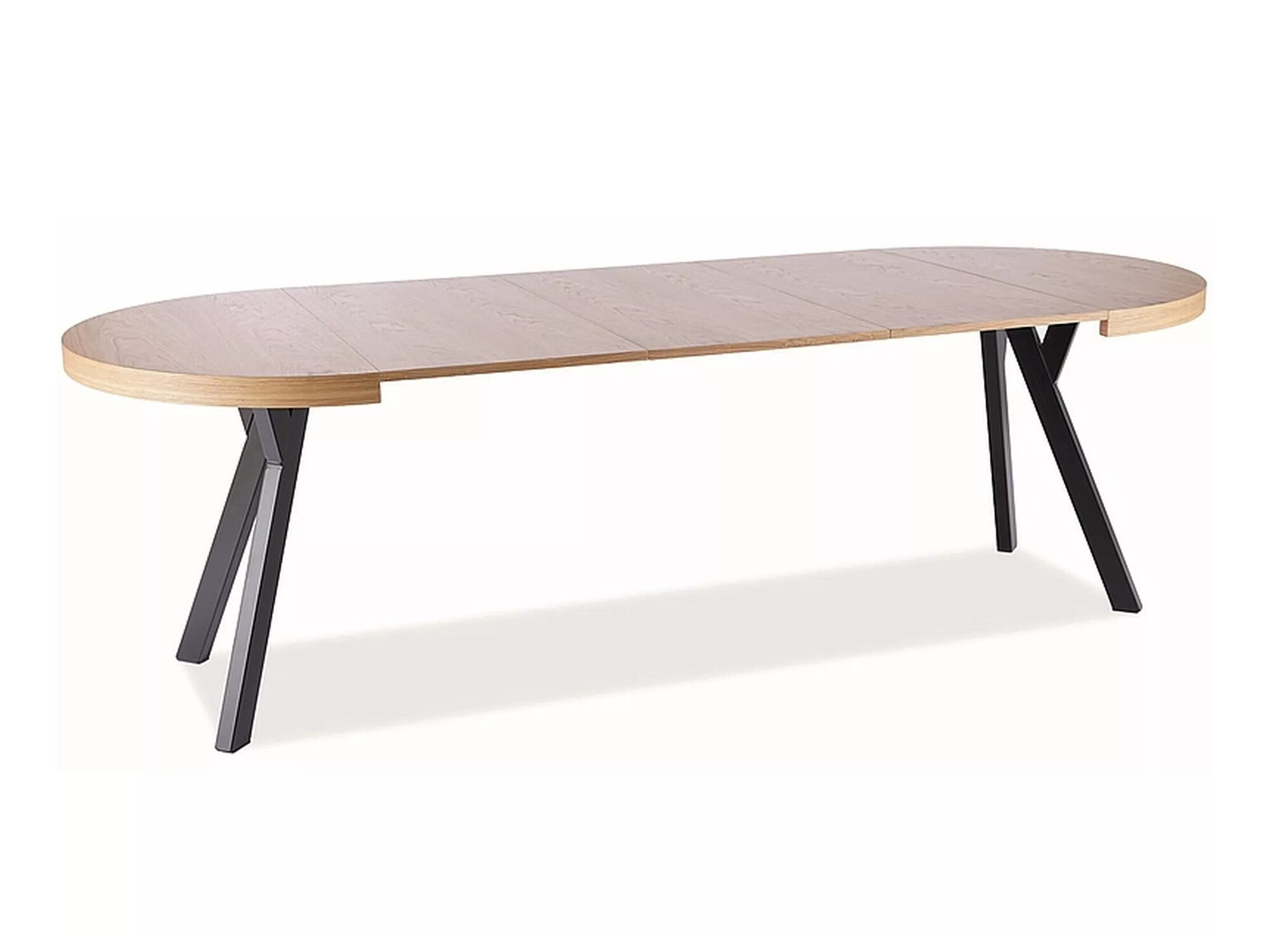 Borð Detroit 121 (Eik + Svartur)