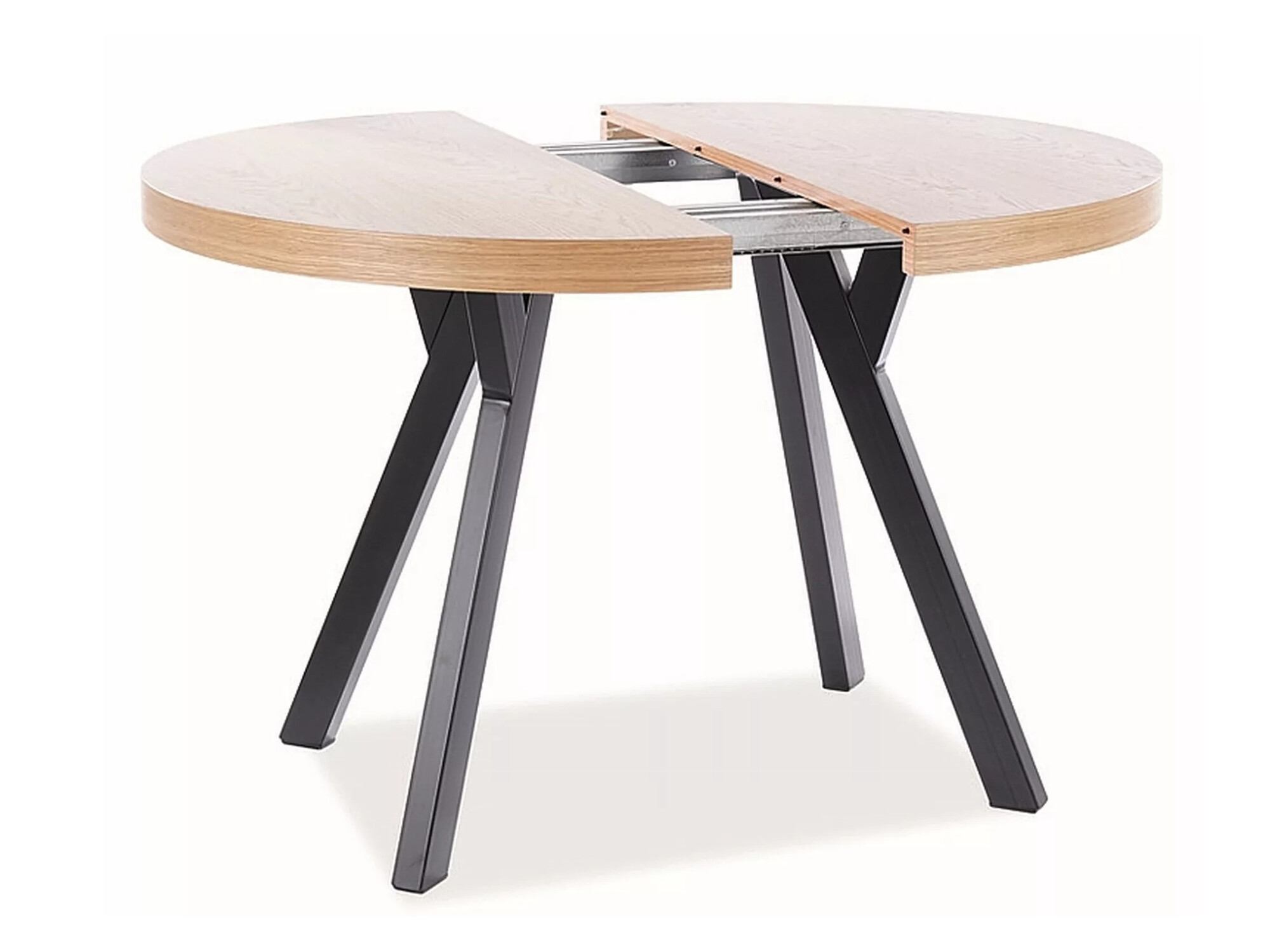 Borð Detroit 121 (Eik + Svartur)