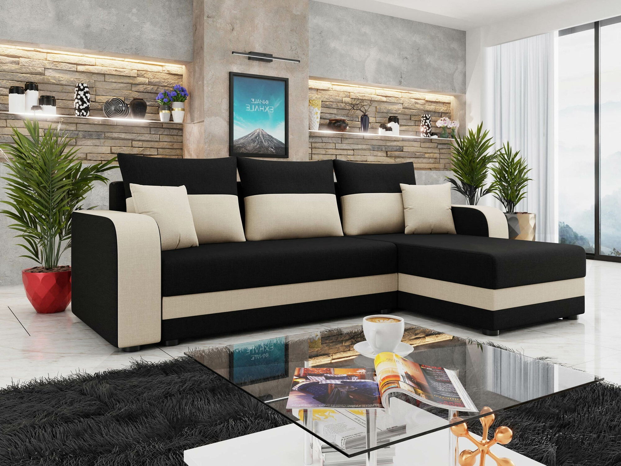 Horn­sófi Memphis 112 (Lux 23 + Lux 01)
