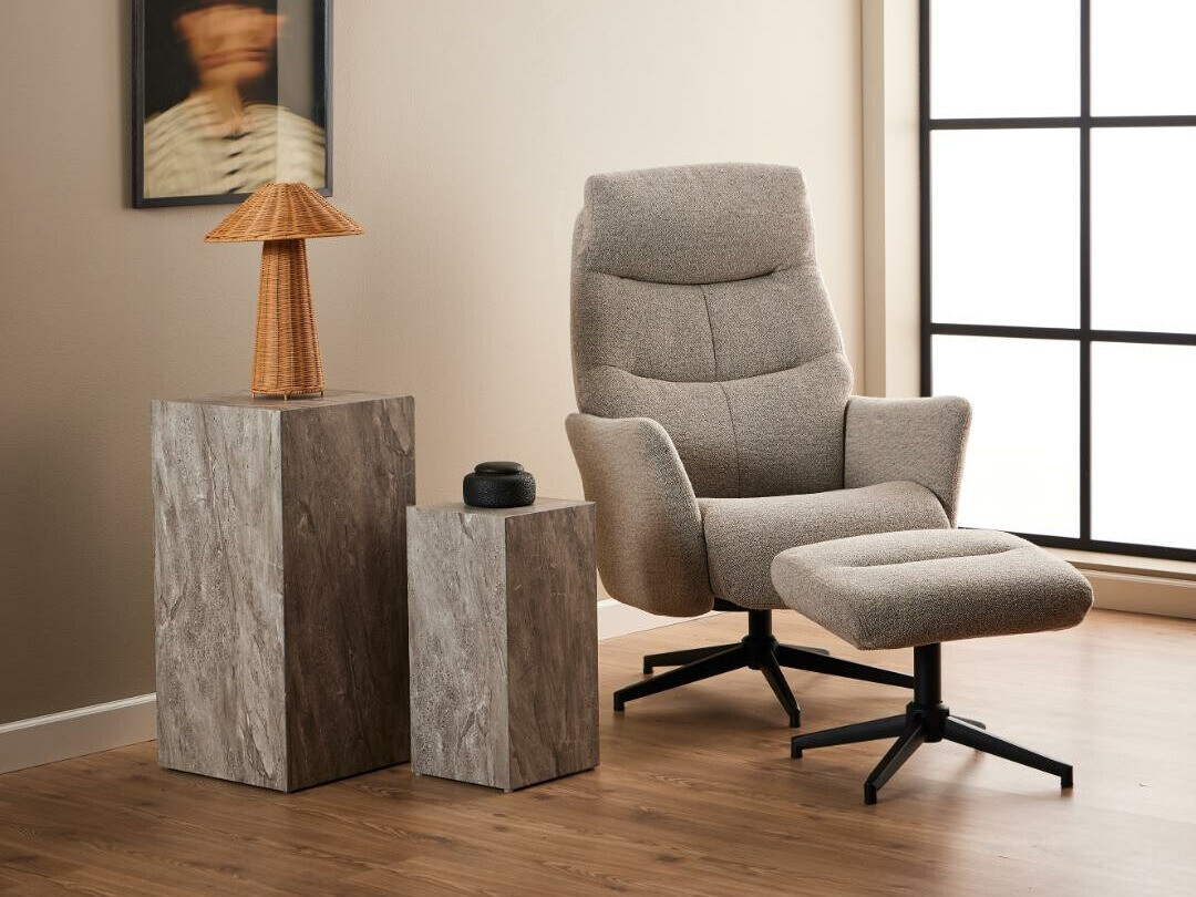 Stillanlegur hægindastóll Norsica 804 (Beige)
