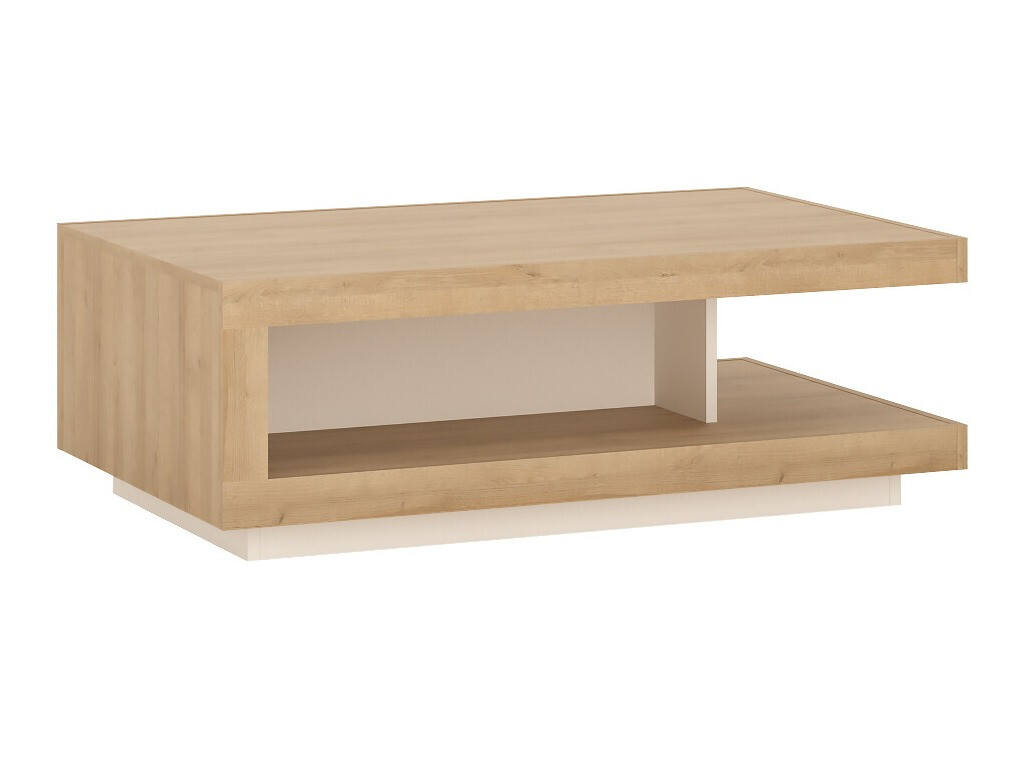 Sófaborð Feldeli 105 (Riviera eik + Hvítur)
