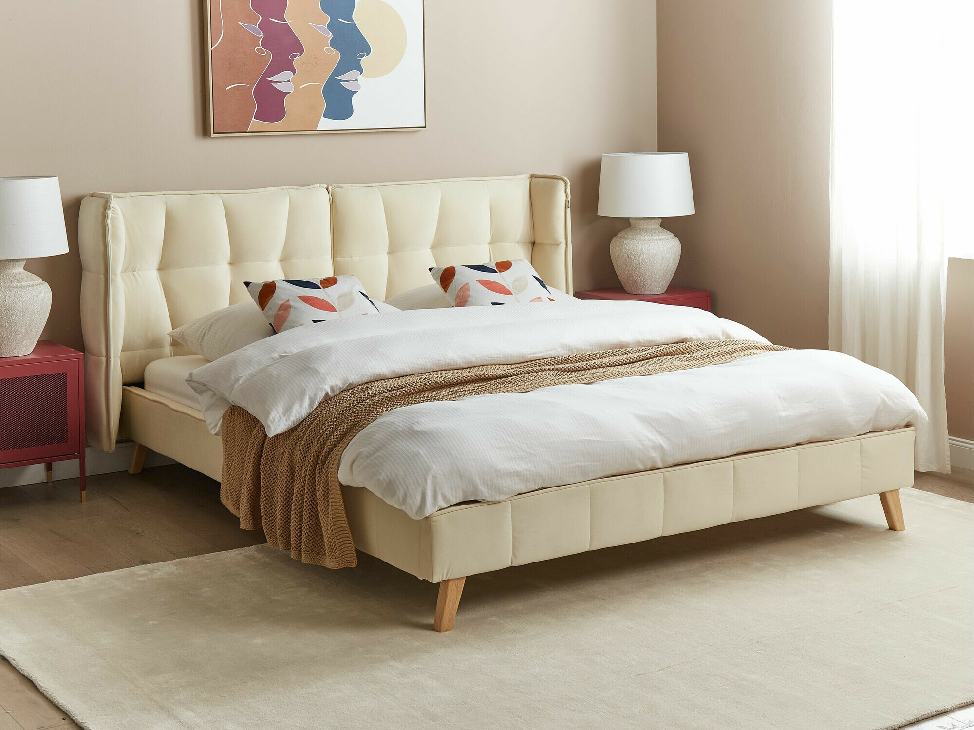Rúm Berwyn 786 (Beige)