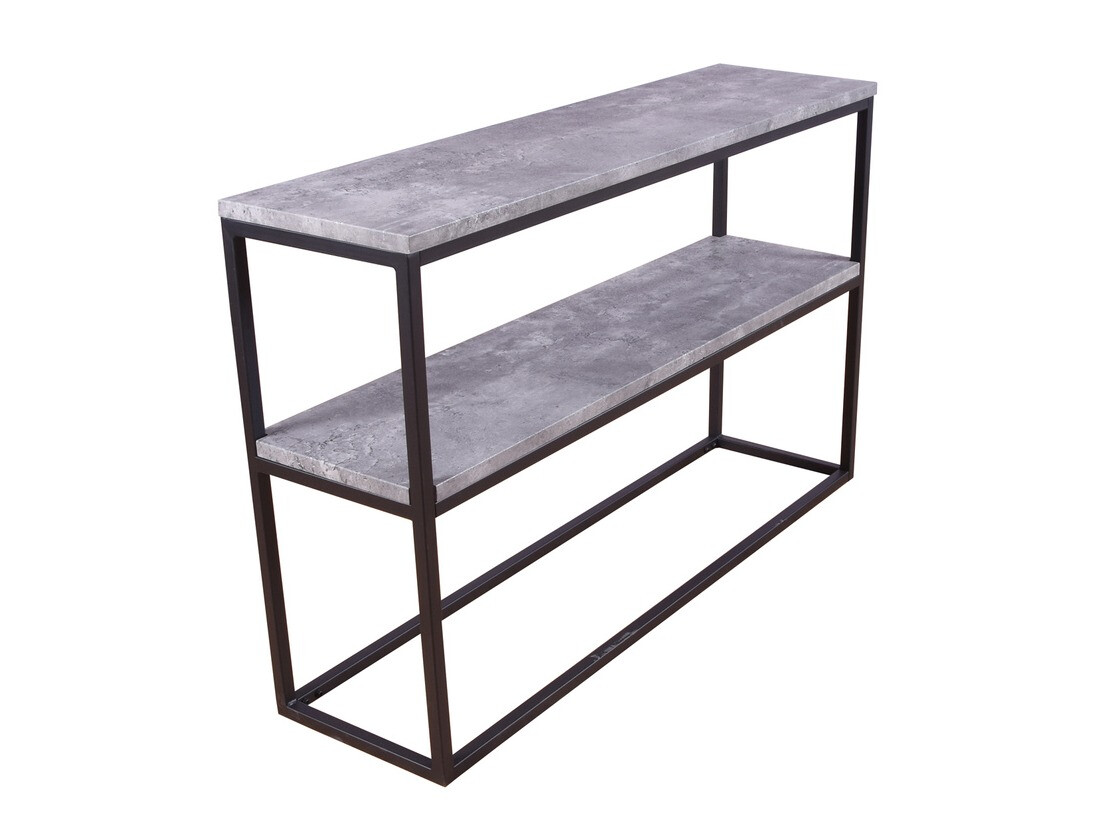 Console borð Dallas 2521 (Steinsteypa + Svartur)