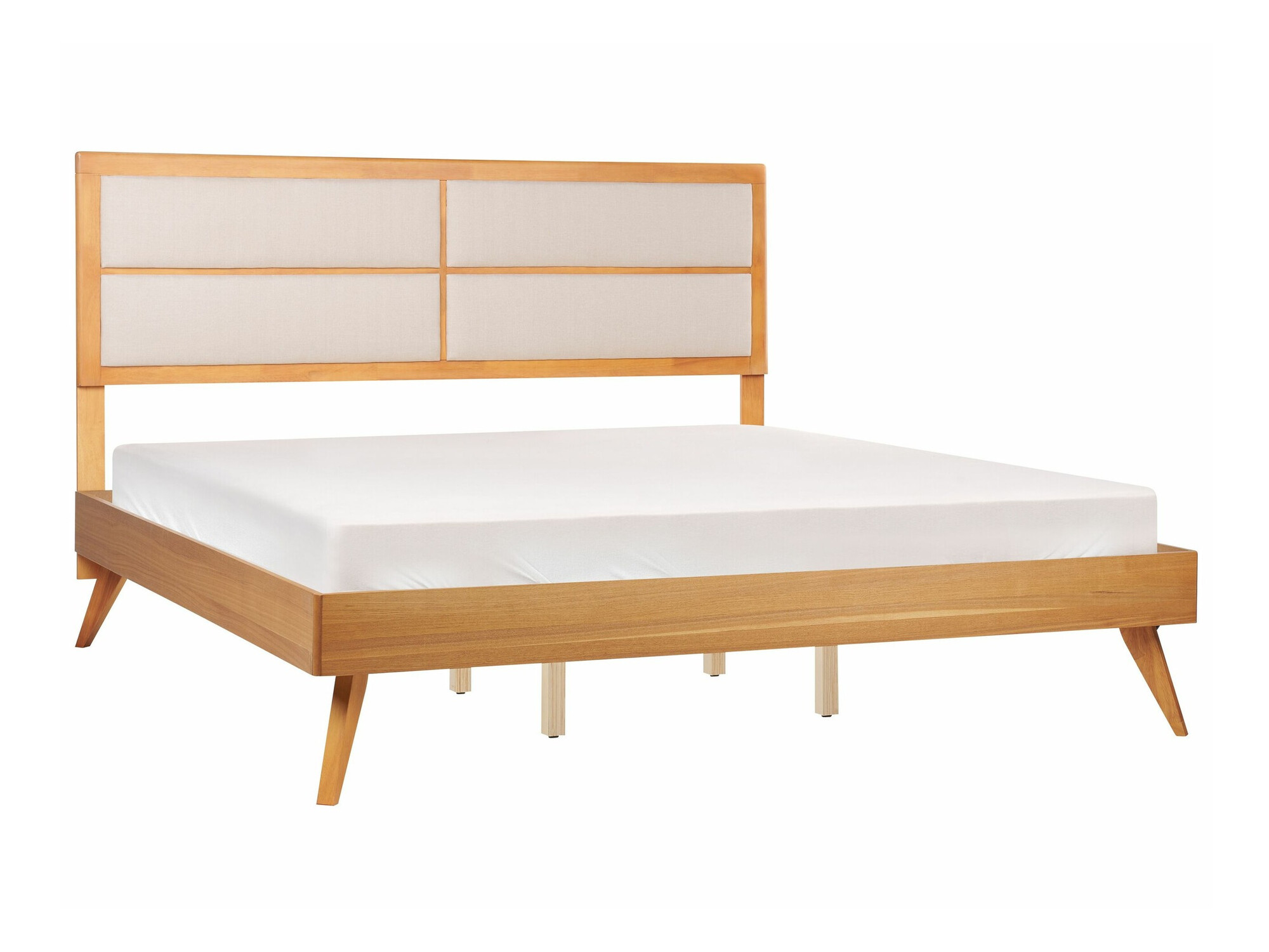 Rúm Berwyn 772 (Beige + Ljós viður)