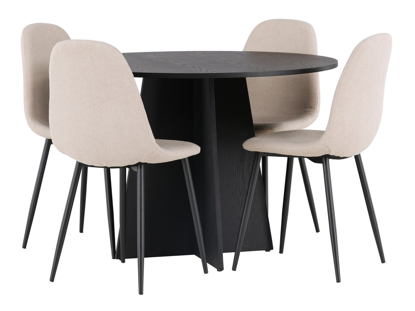 Borðstofusett Dallas 4454 (Beige)