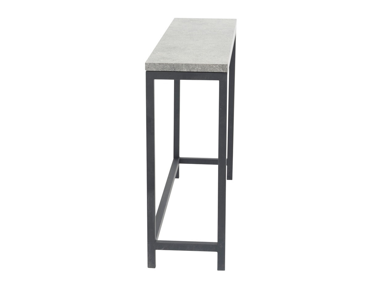 Console borð Dallas 2468 (Svartur + Steinsteypa)