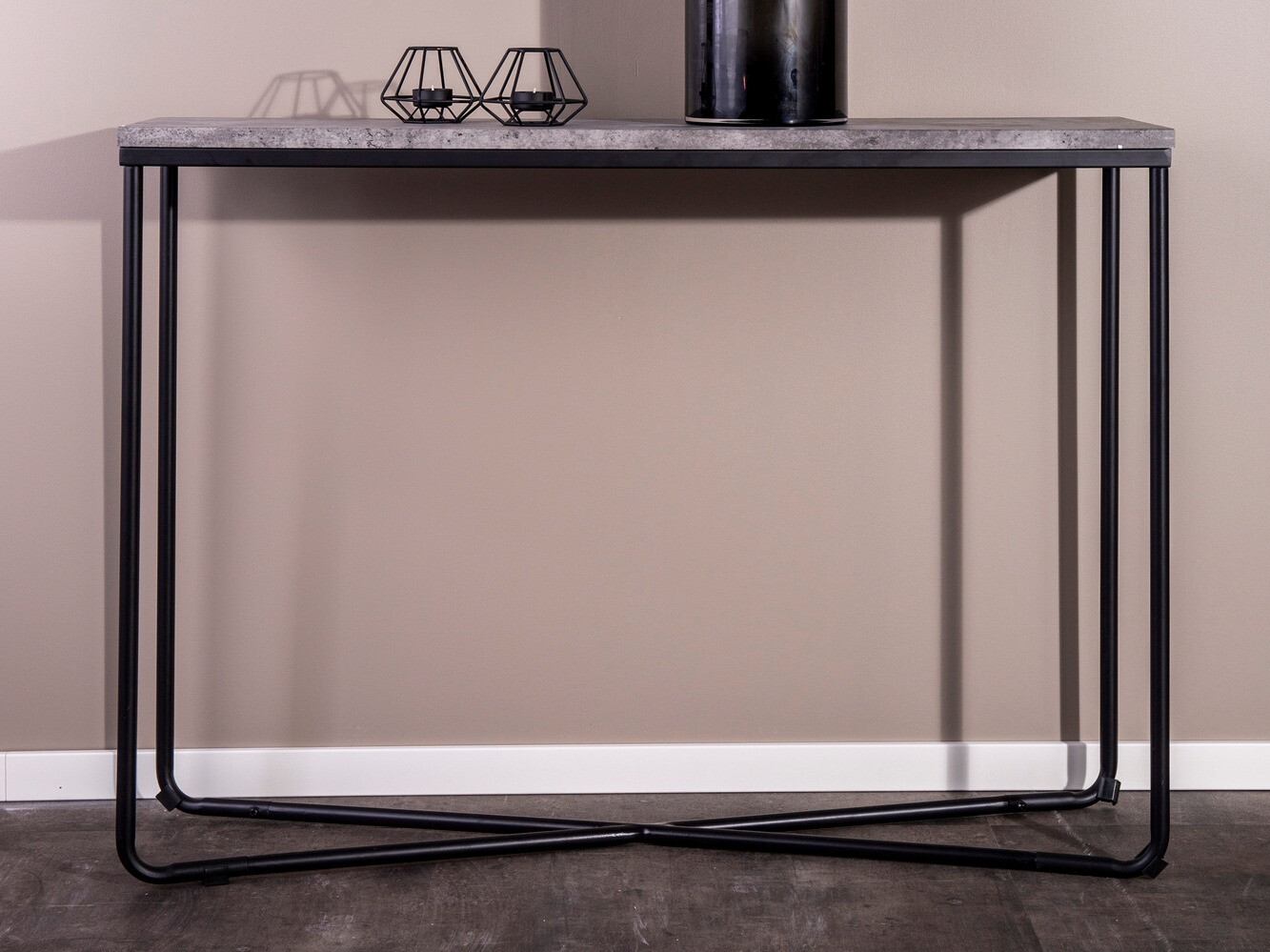 Console borð Dallas 197 (Steinsteypa + Svartur)