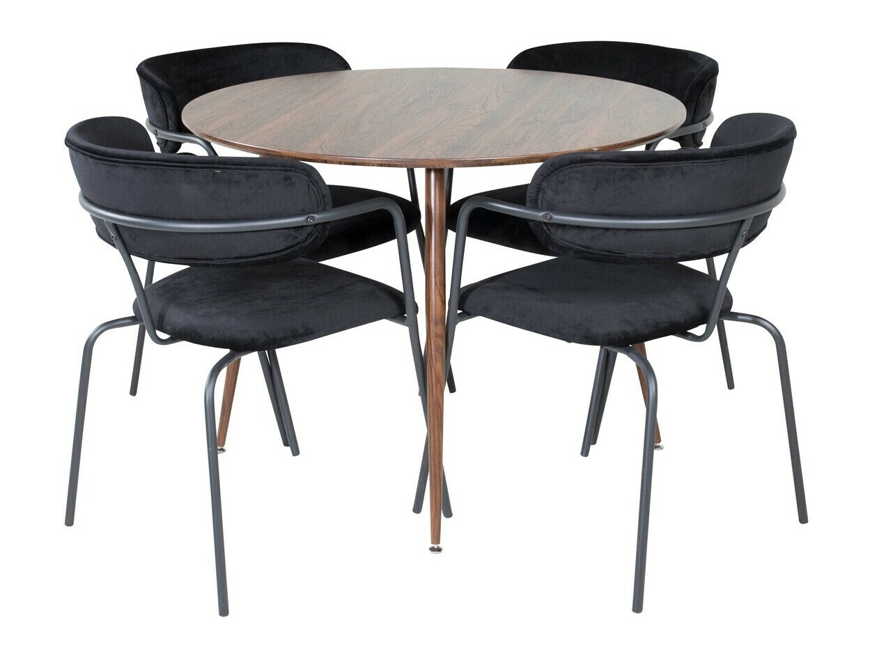 Borðstofusett Dallas 285 (Valhneta)