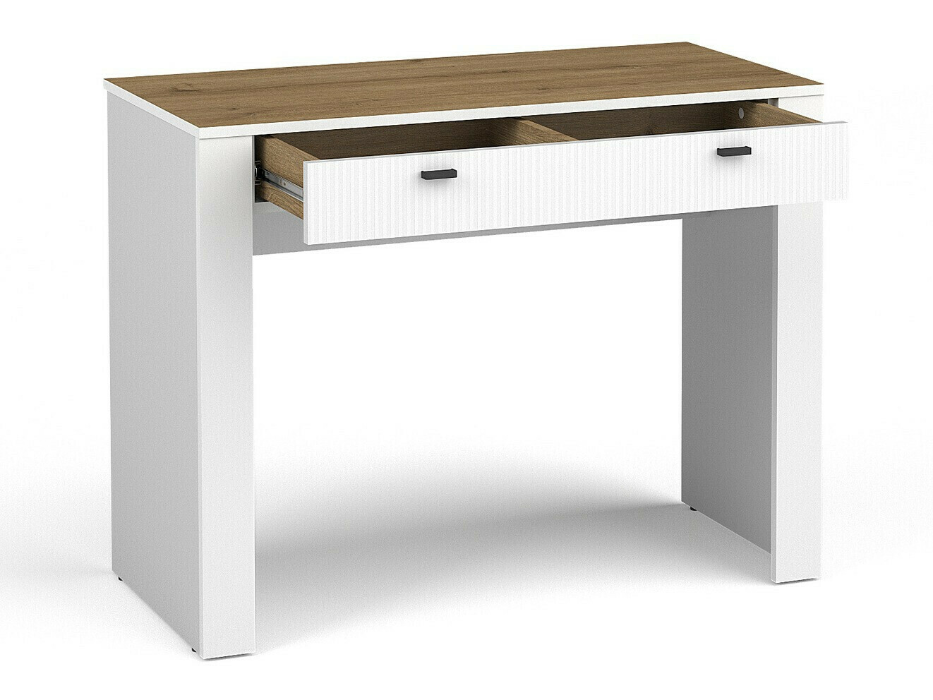 Svefnherbergissett Mormavu 112 (Matt hvítur + Beige)
