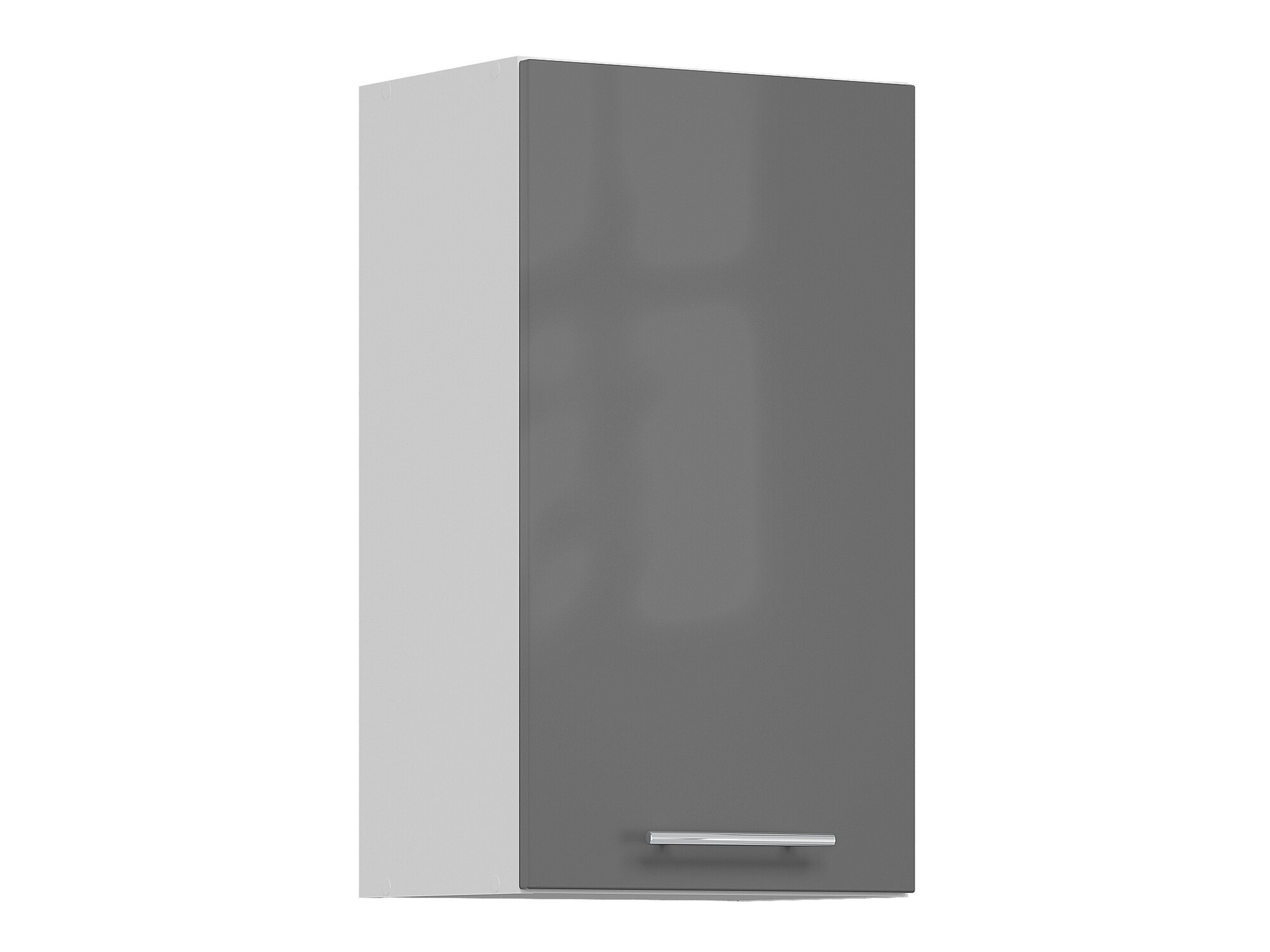 Skápaeining á vegg Glossy Grey 101