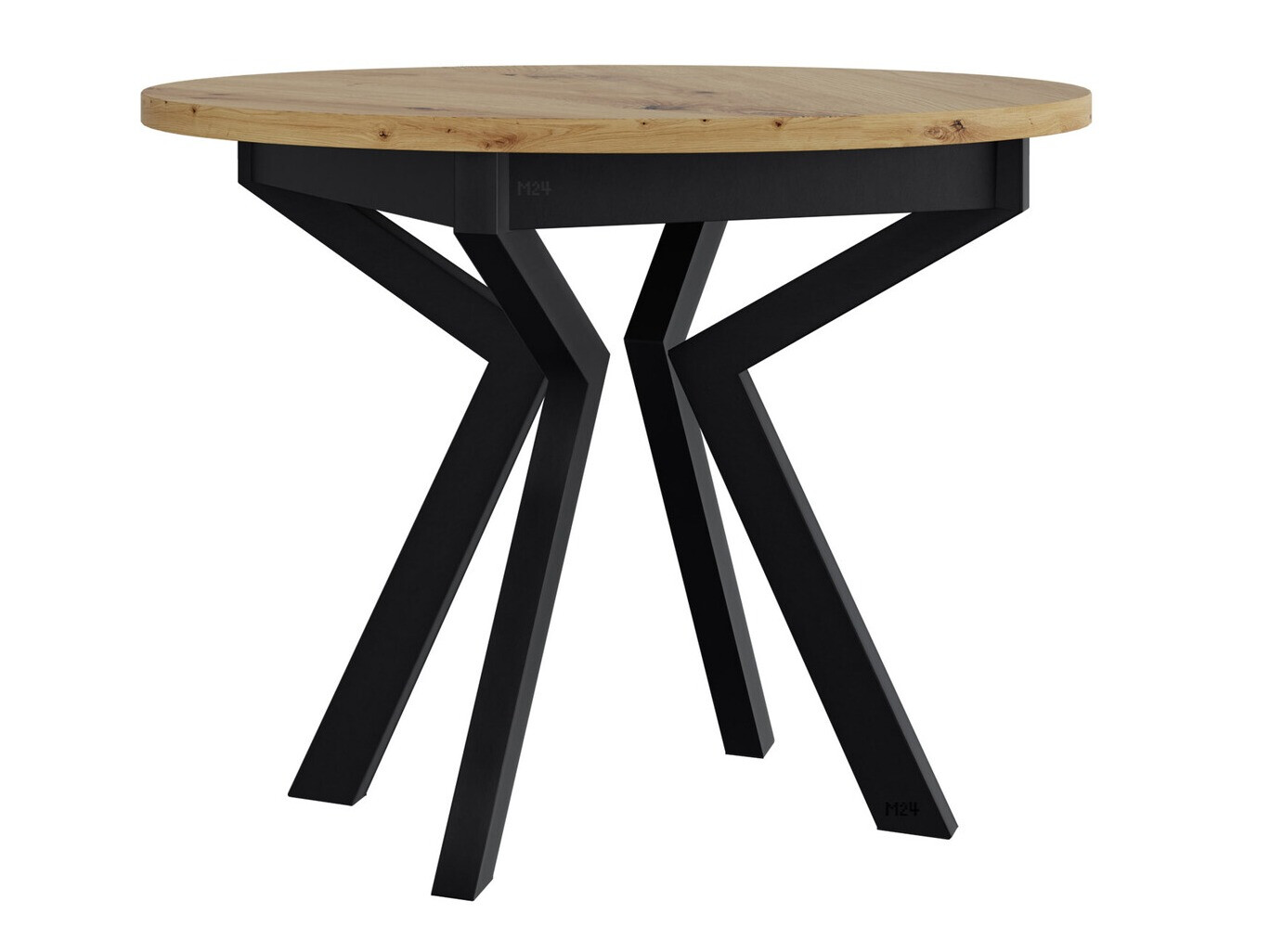 Borð Victorville 368 (Artisan-eik + Svartur)