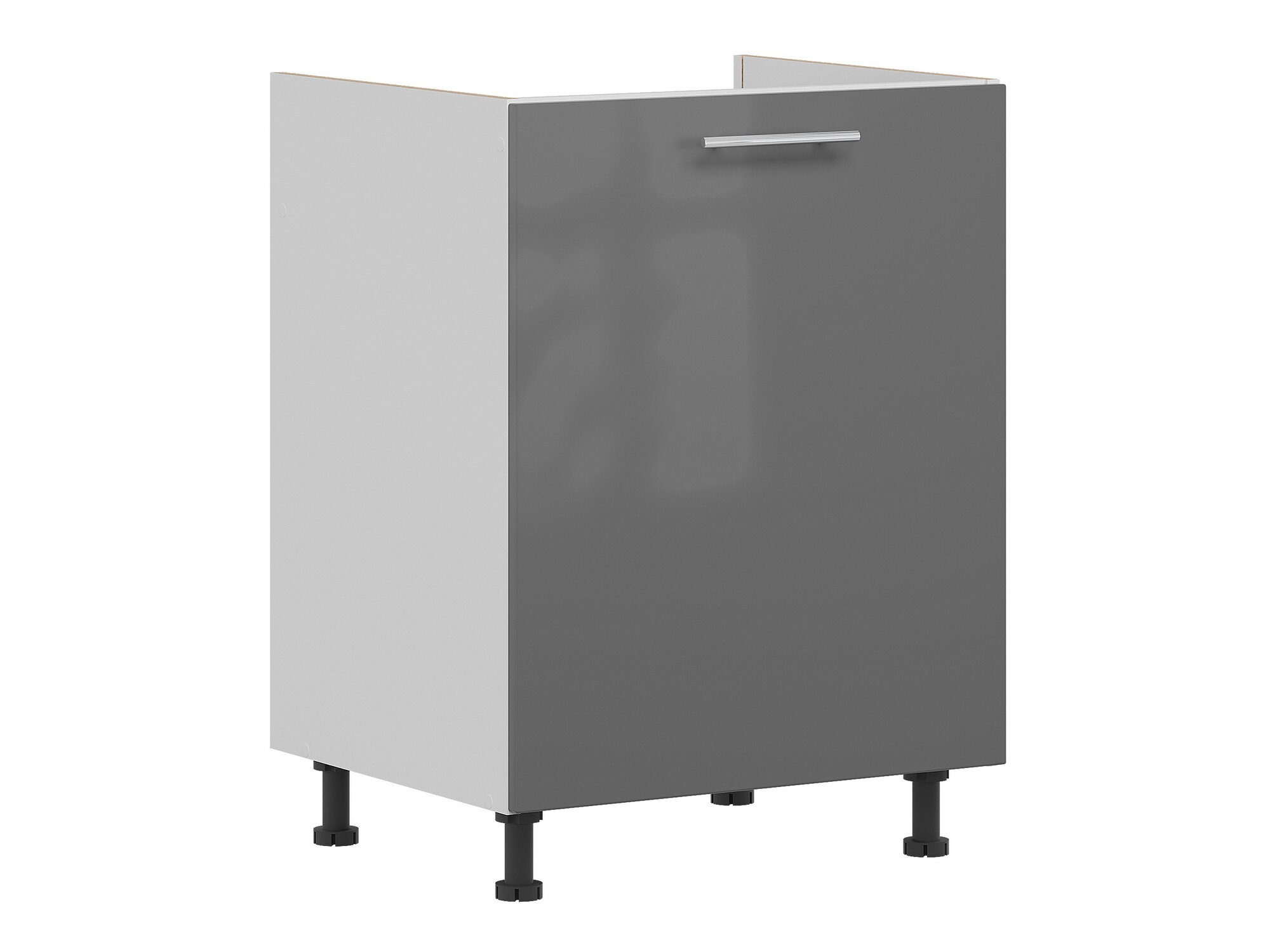 Skápaeining fyrir vask með hurðum Tiffa Grey 121