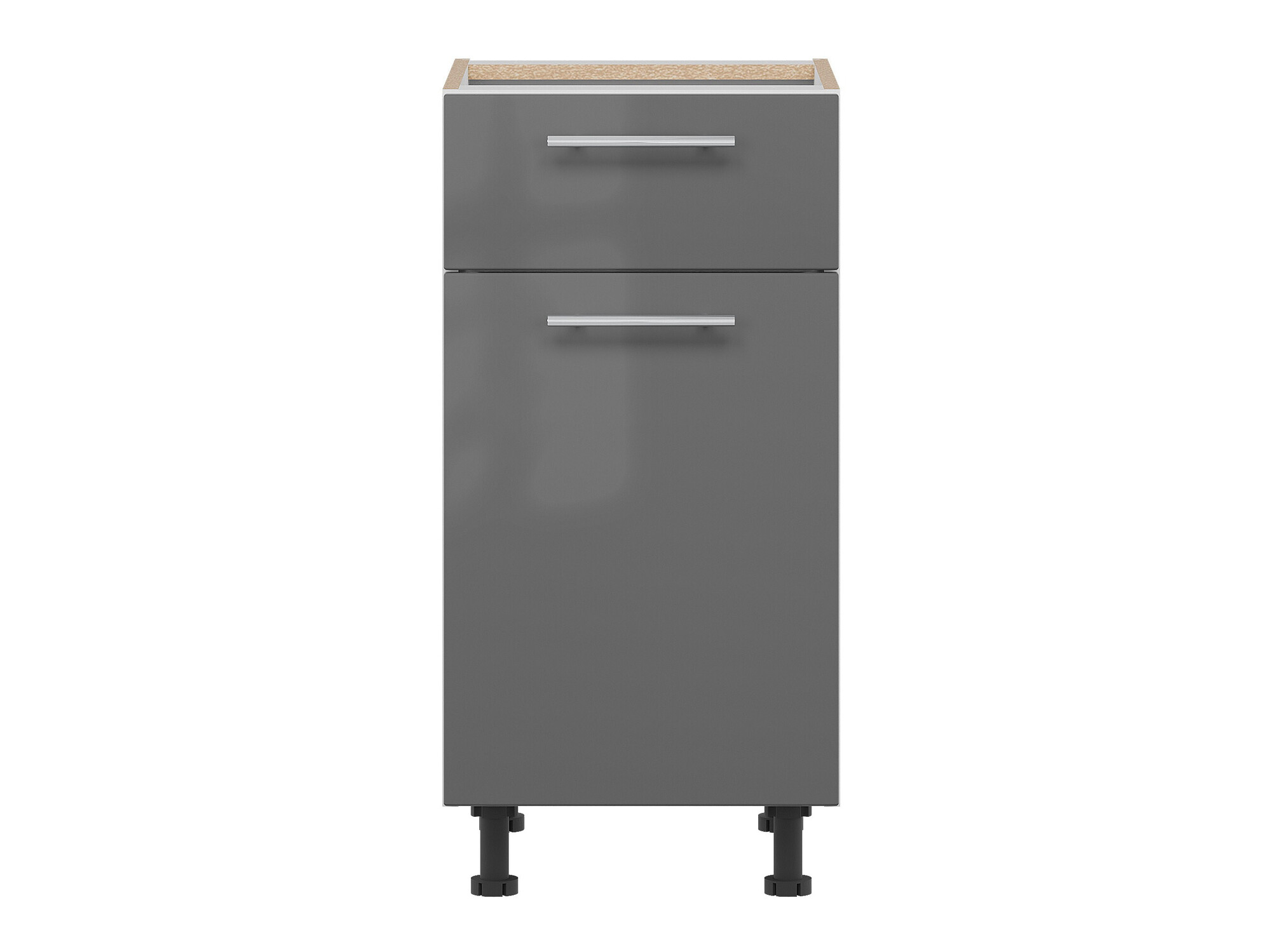 Skápaeining með skúffu og hurðum Tiffa Grey 138