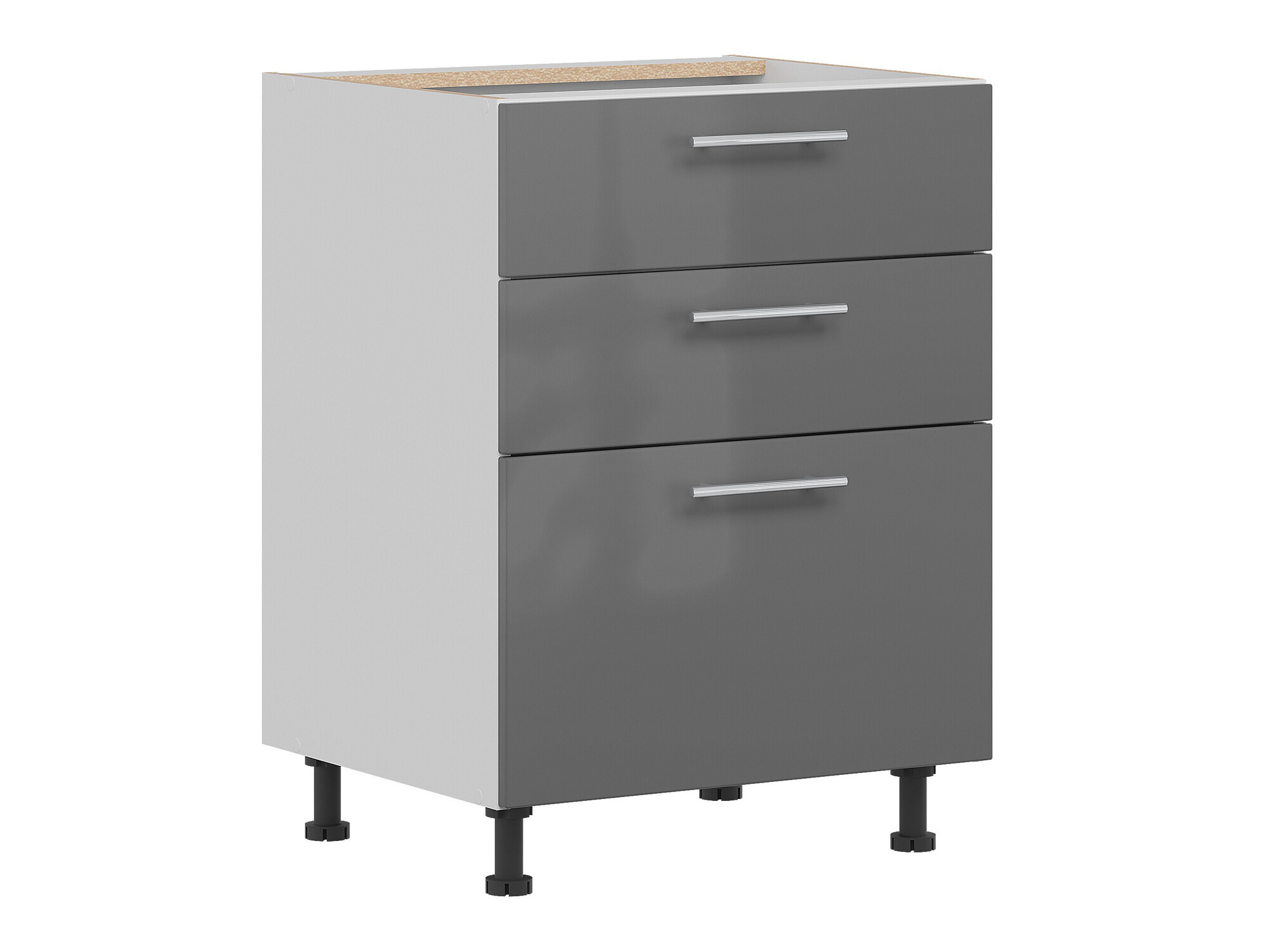 Skápaeining með skúffum Tiffa Grey 142