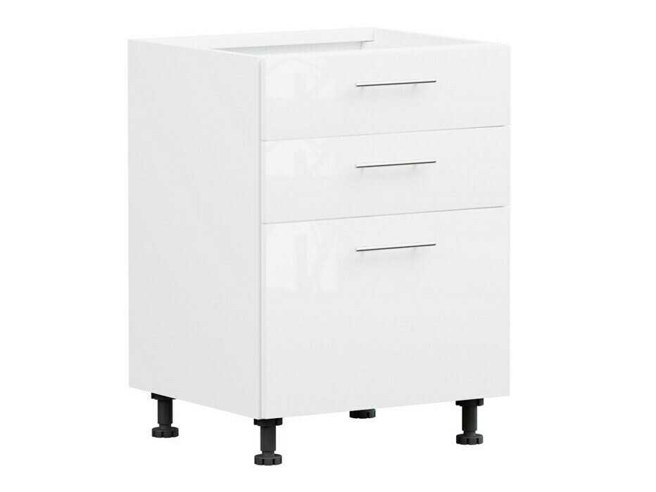 Skápaeining með skúffum Tiffa White 145