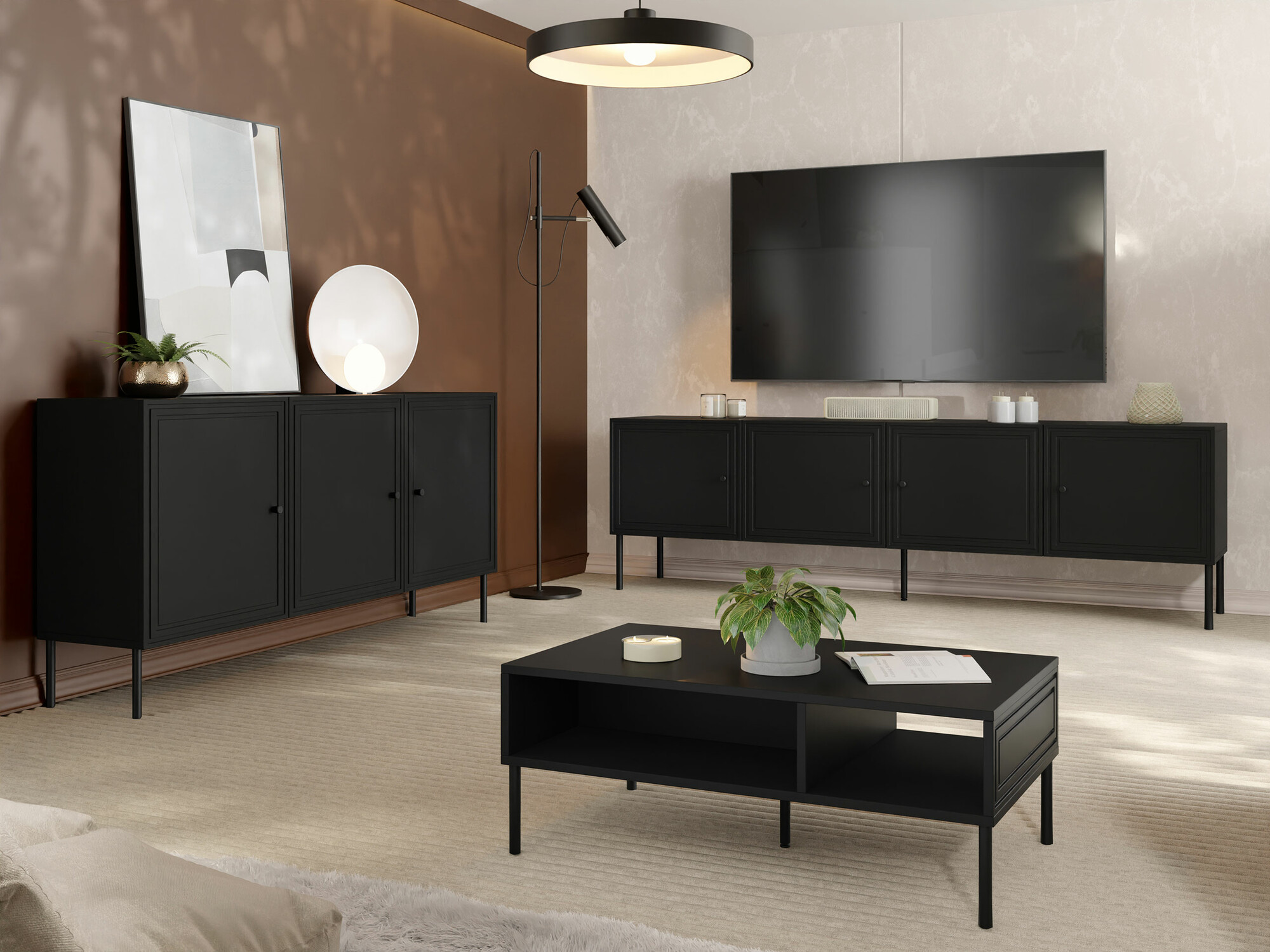 Stofusett Celra I (Svartur)