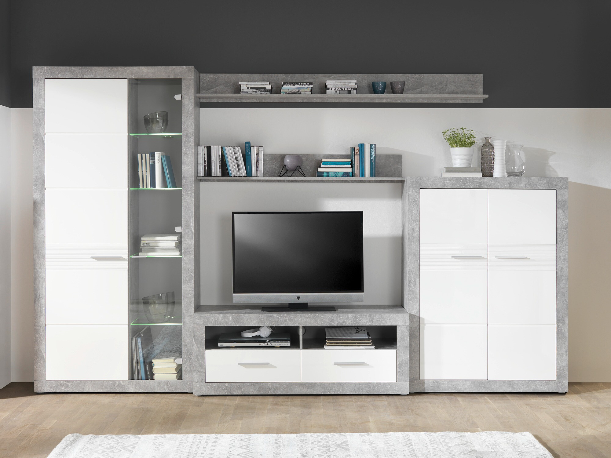 Stofusett Romfera 115 (Grár + Hvítur)