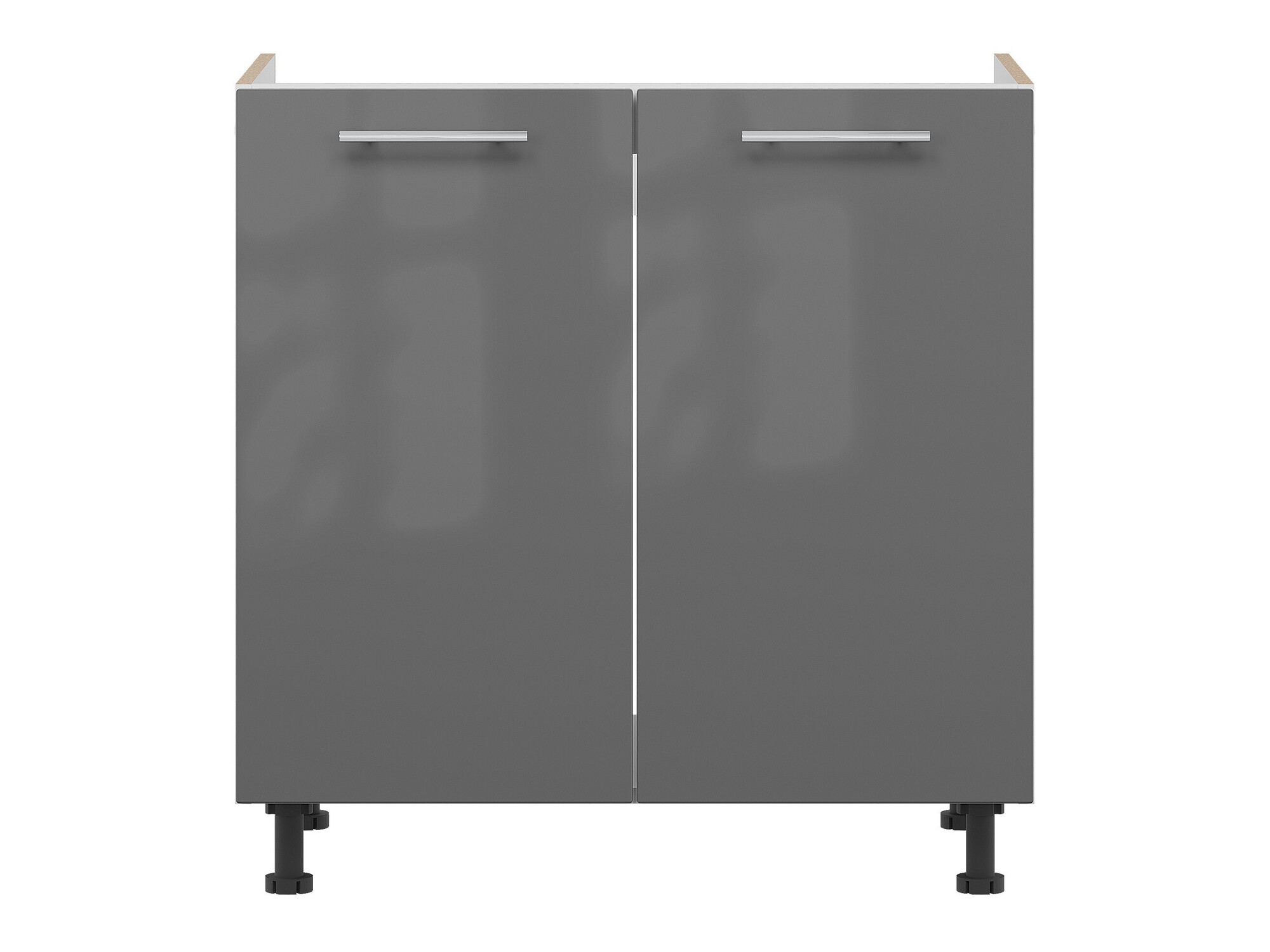Skápaeining fyrir vask með hurðum Tiffa Grey 125