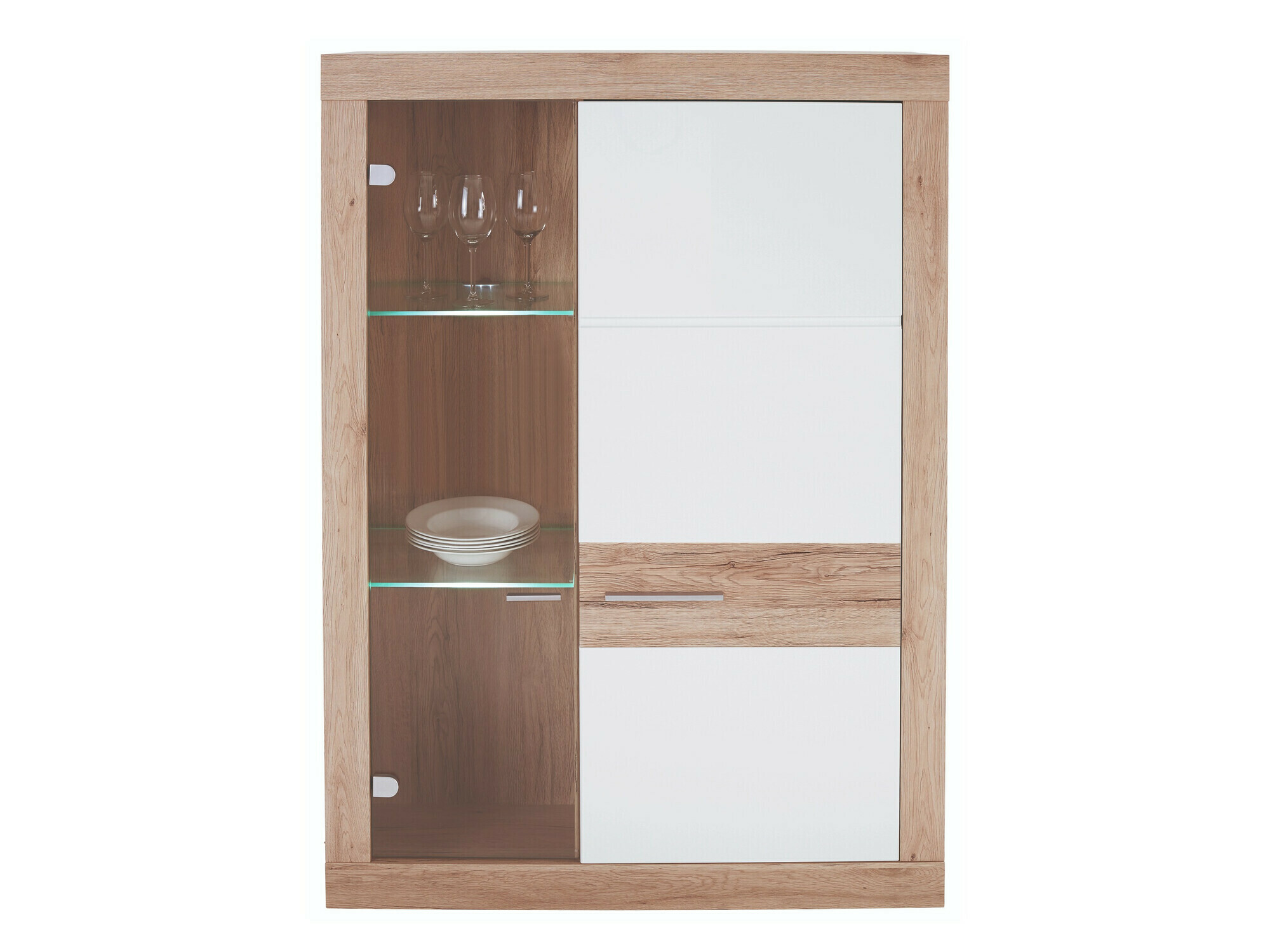 Stofusett Romfera 116 (San Remo-eik + Hvítur)