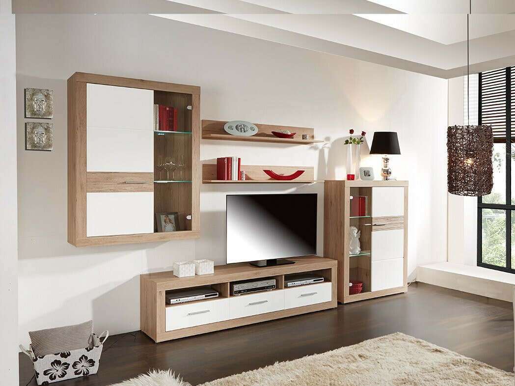 Stofusett Romfera 116 (San Remo-eik + Hvítur)