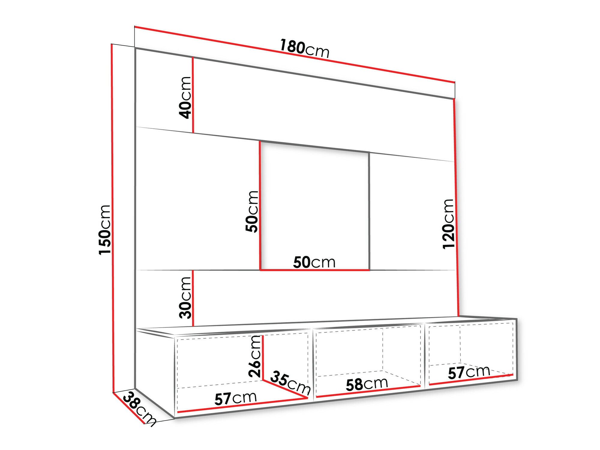 Stofusett Comfivo Salix (Svartur + Svartur marmari)
