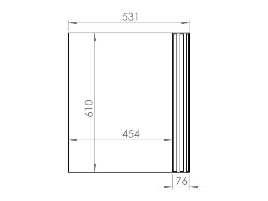 Spegill Marmeli 122