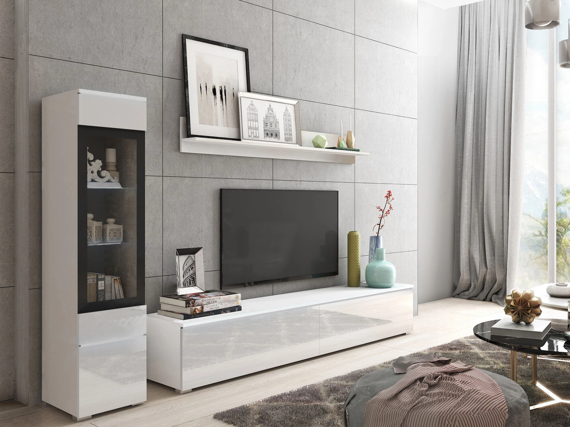 Stofusett Mirfivo 100 (Hvítur + Hvítt háglans)