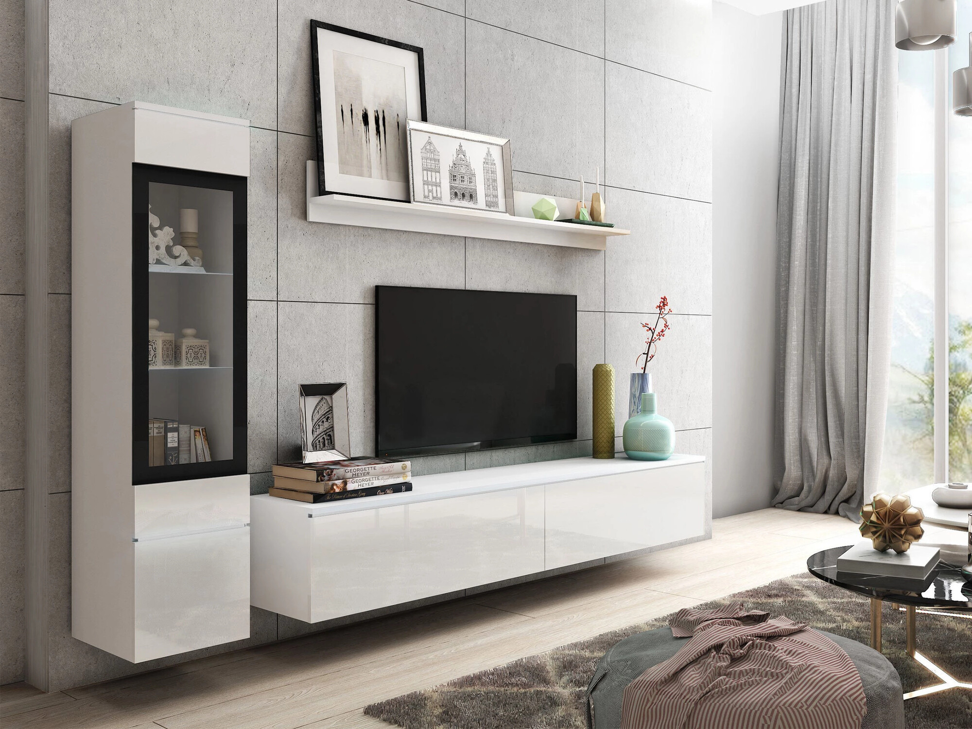 Stofusett Mirfivo 100 (Hvítur + Hvítt háglans)