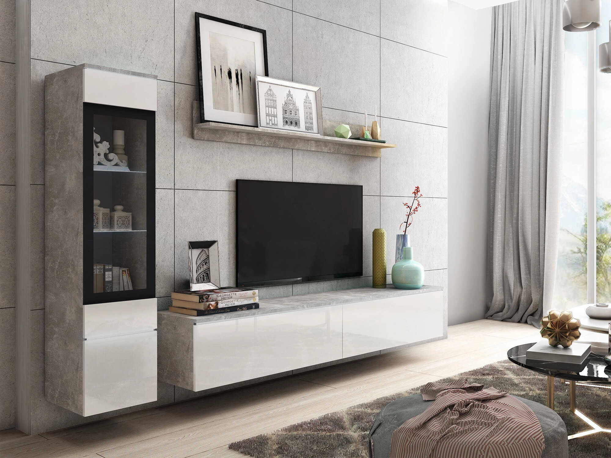Stofusett Mirfivo 100 (Steinsteypa + Hvítt háglans)