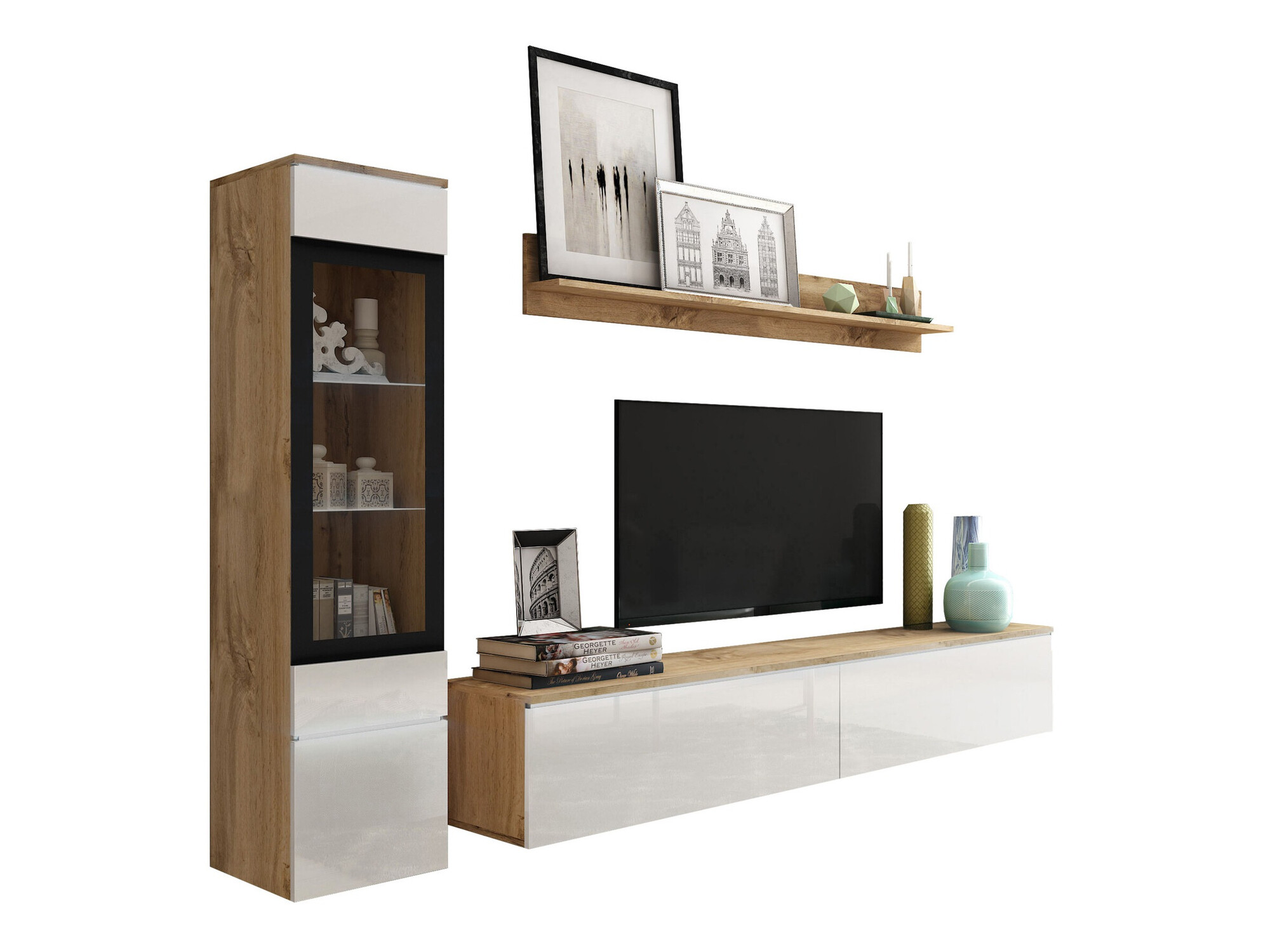 Stofusett Mirfivo 100 (Wotan-eik + Hvítt háglans)