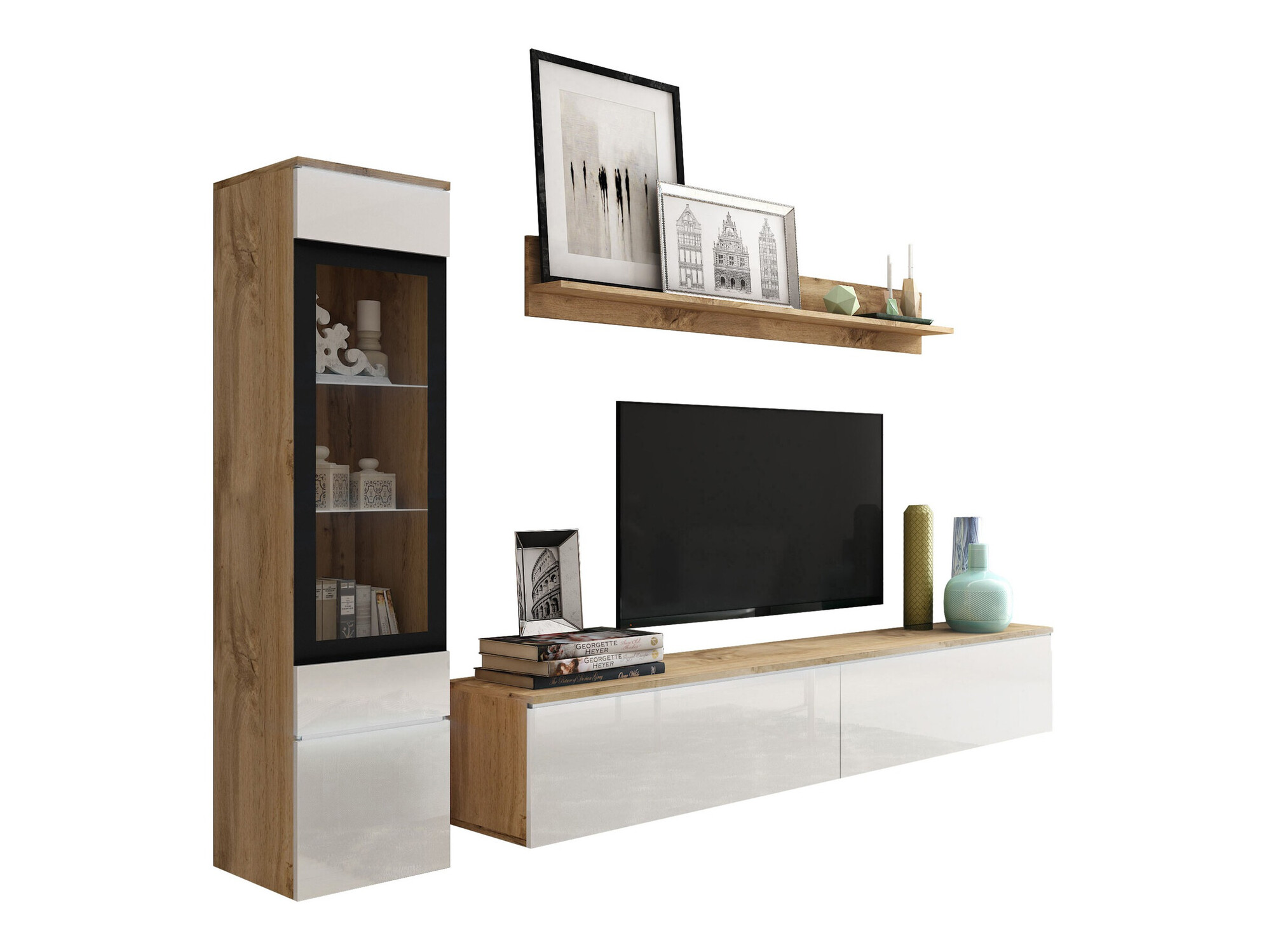 Stofusett Mirfivo 100 (Wotan-eik + Hvítt háglans)
